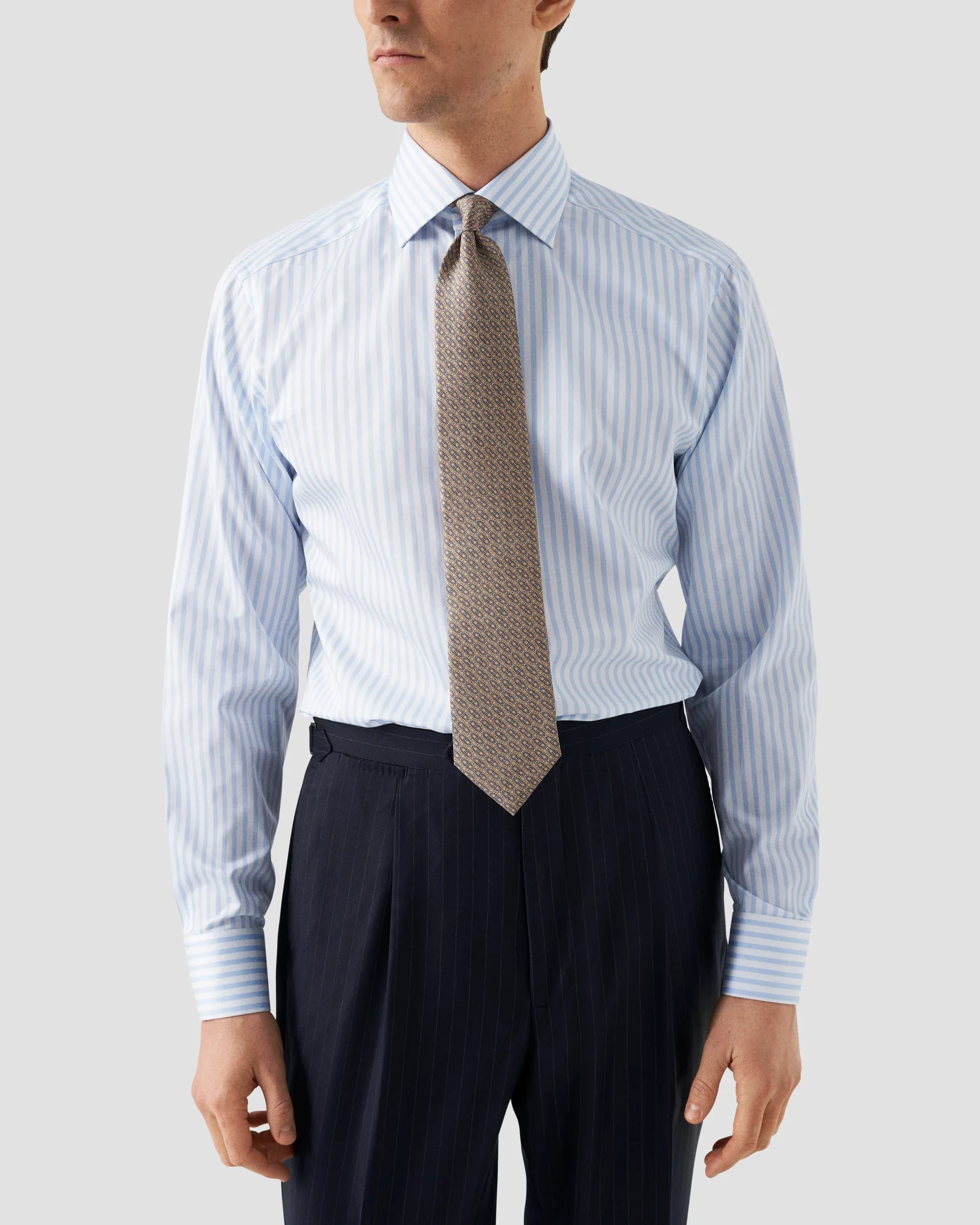 Eton - light blue satin