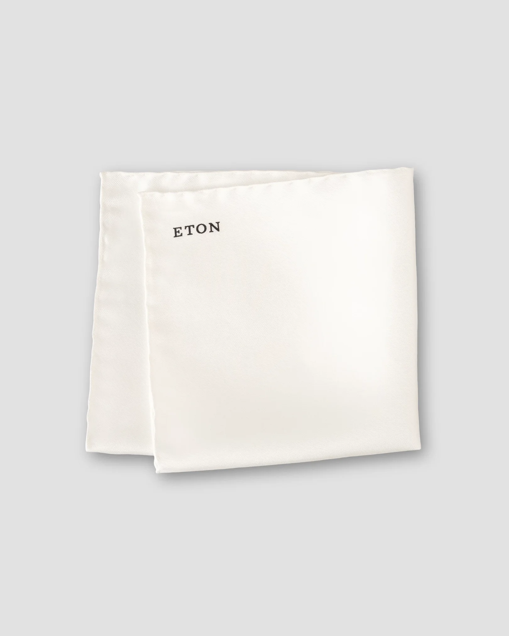Eton - white silk pocket square