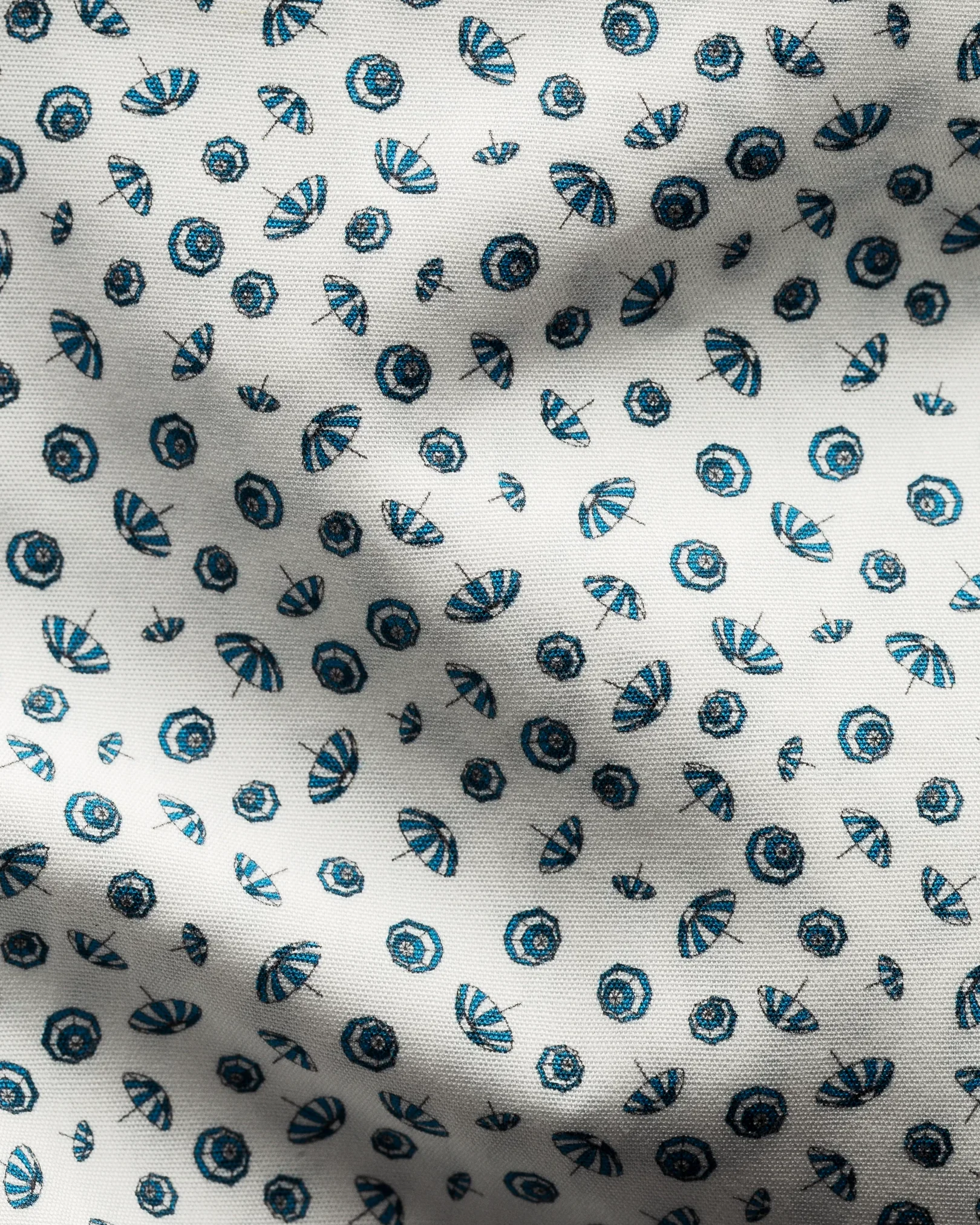 Eton - light blue poplin umbrella print