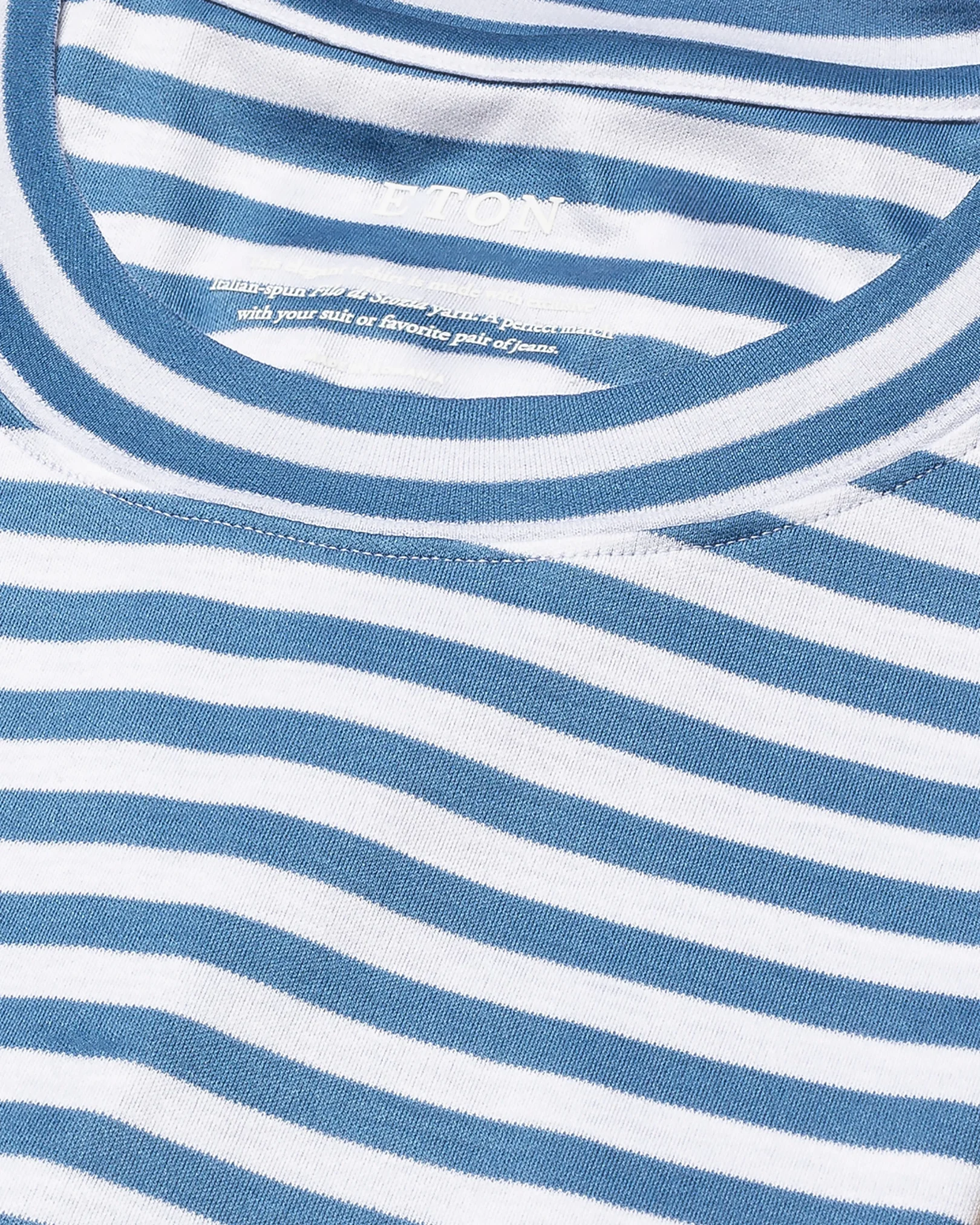 Eton - light blue interlock t shirt
