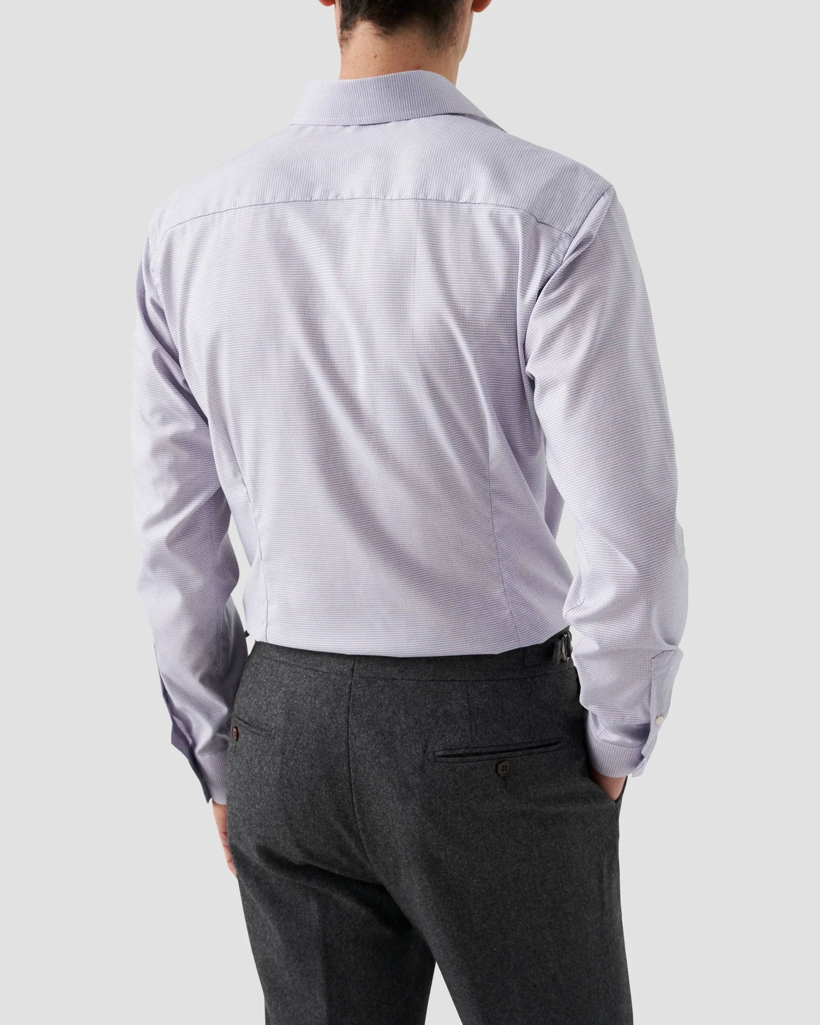 Eton - pink cotton lyocell shirt