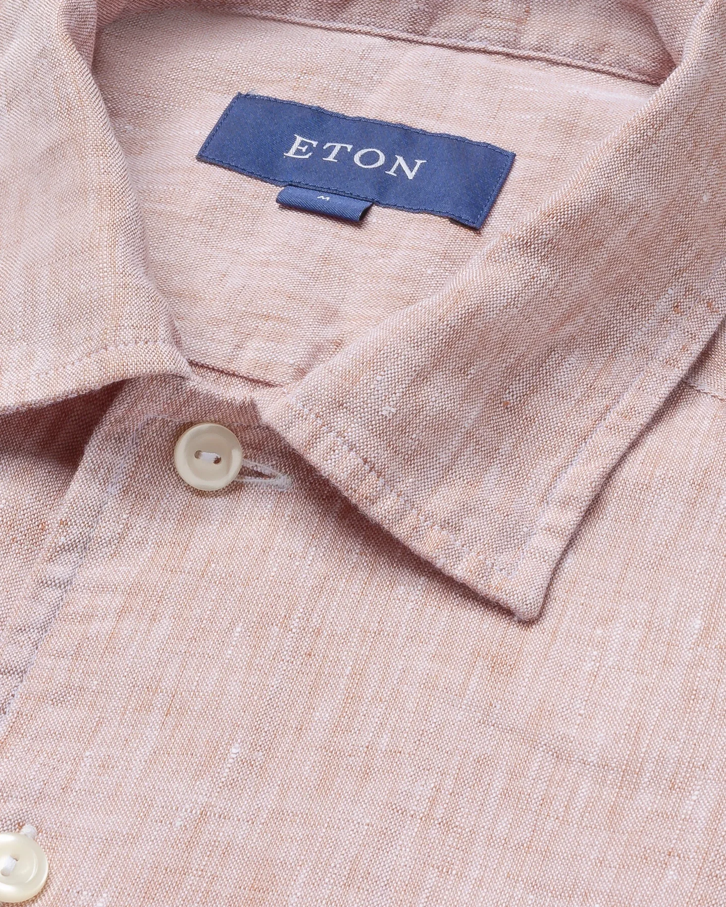 Eton - beige linen resort shirt