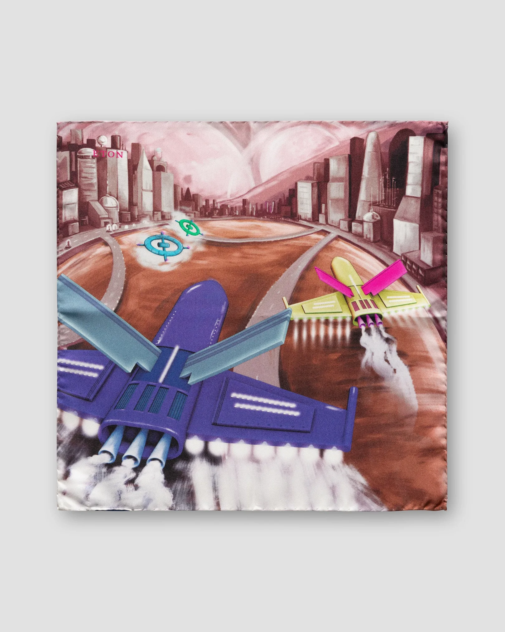 Eton - space town pocket square