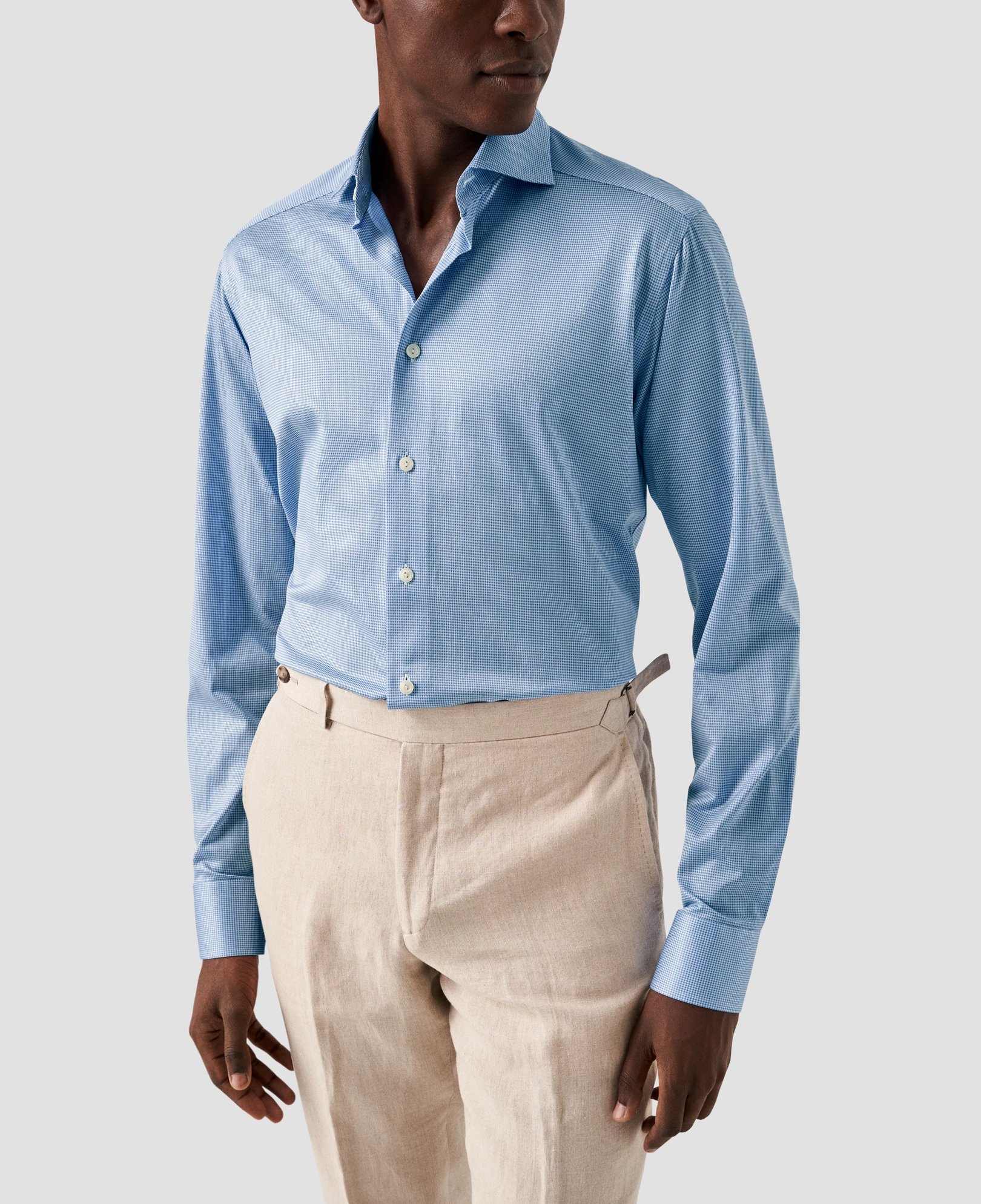 Eton - micro check king knit