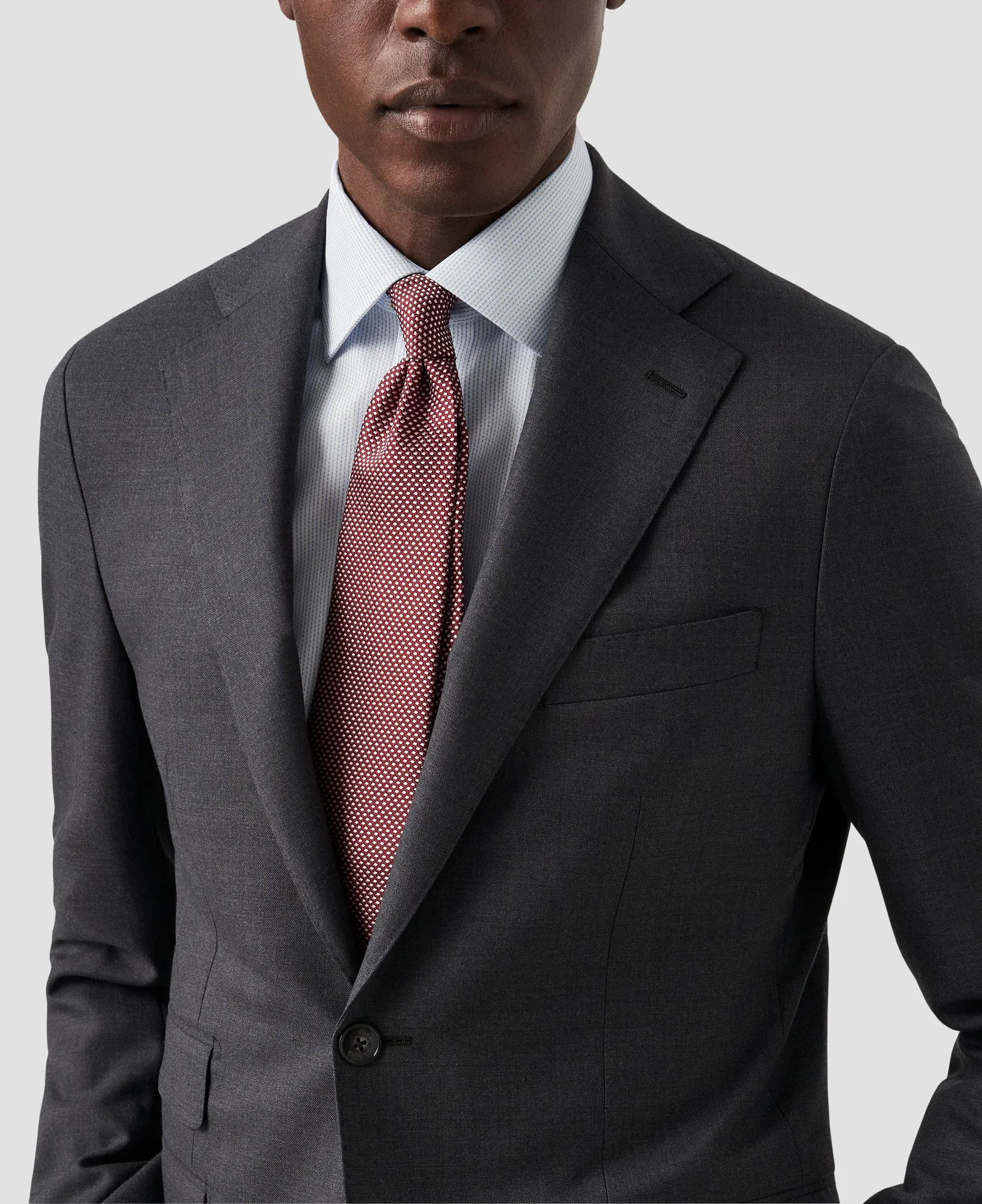 Eton - micro printed poplin shirt