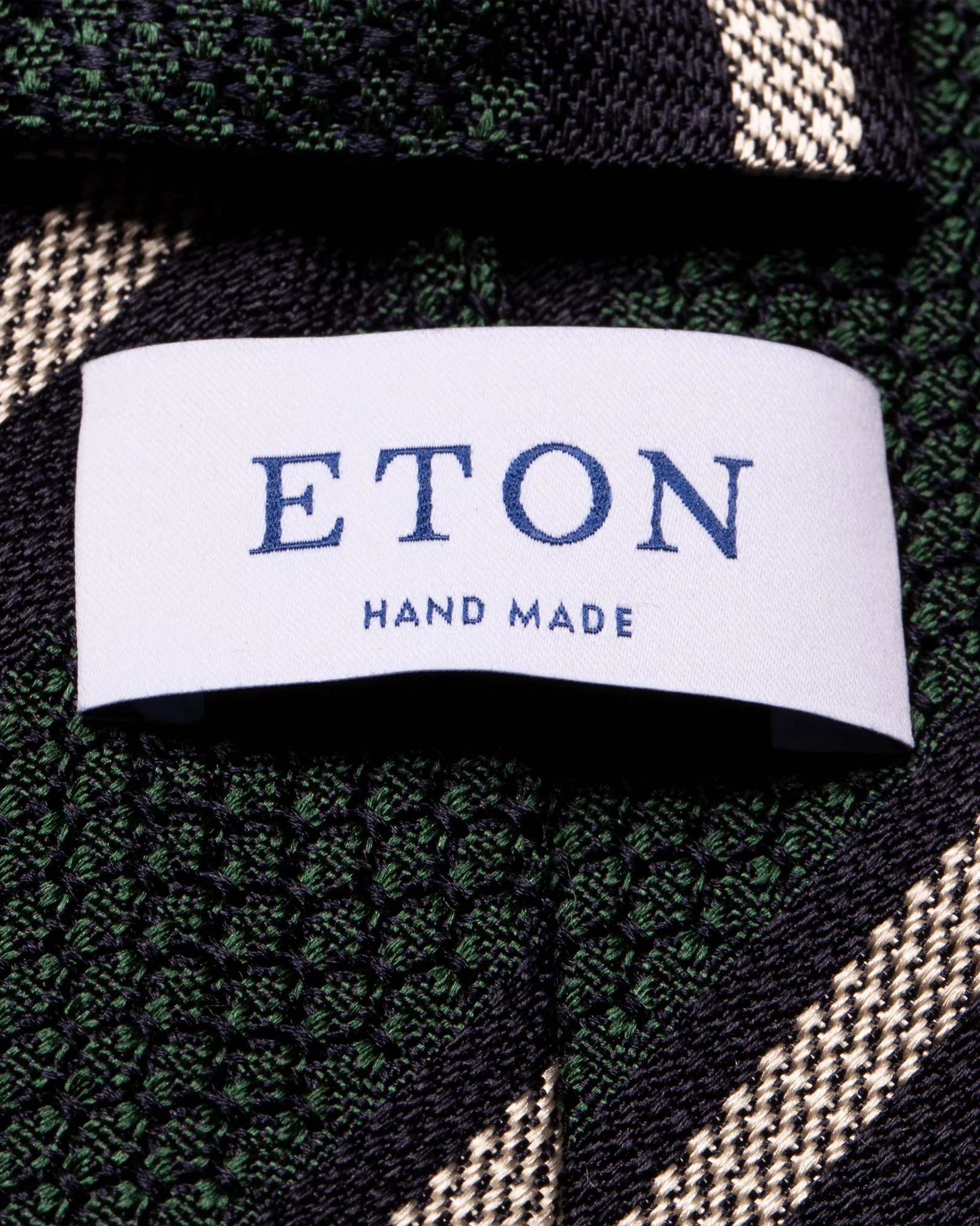 Eton - dark green grenadine tie