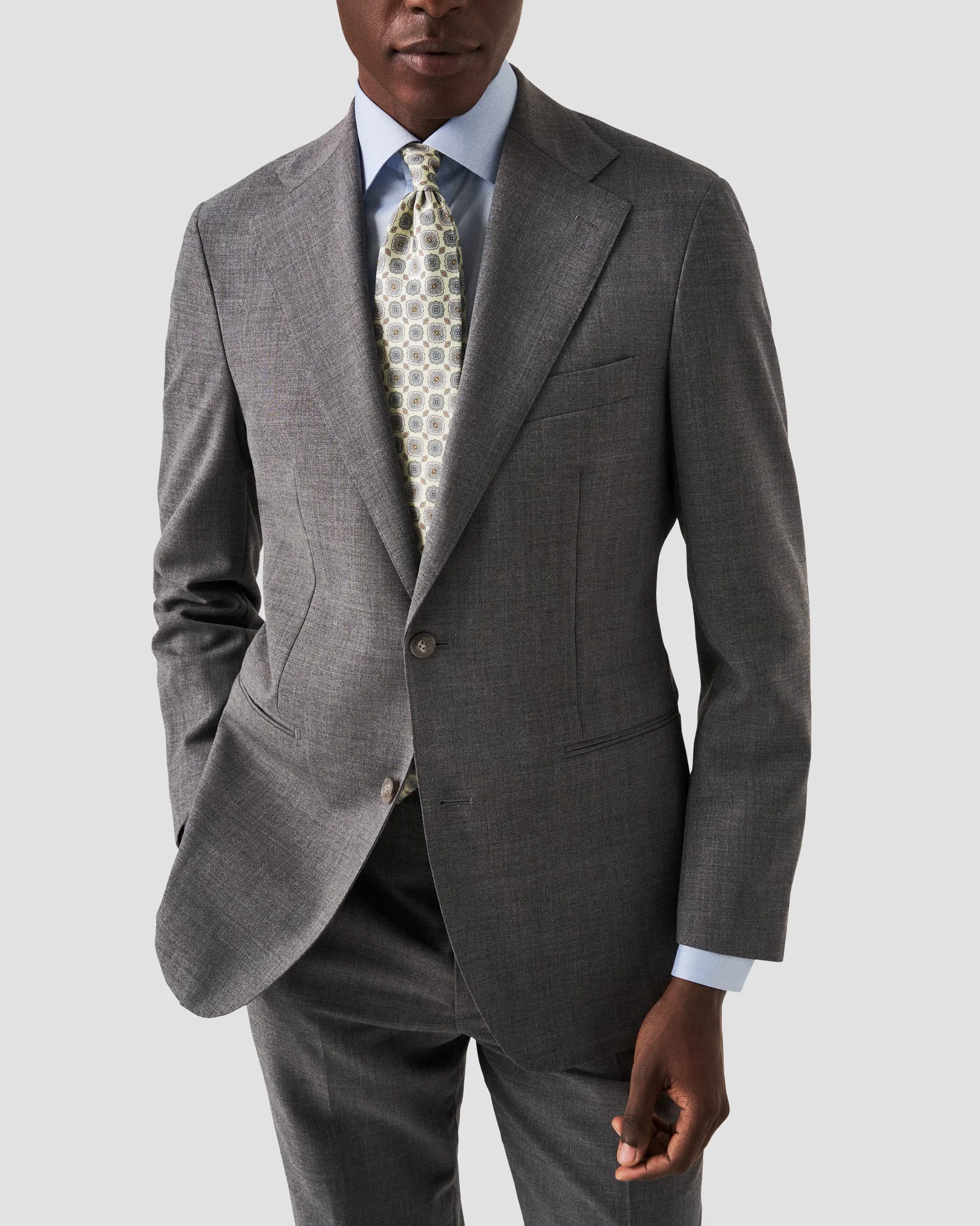 Eton - elegent floral contrast shirt