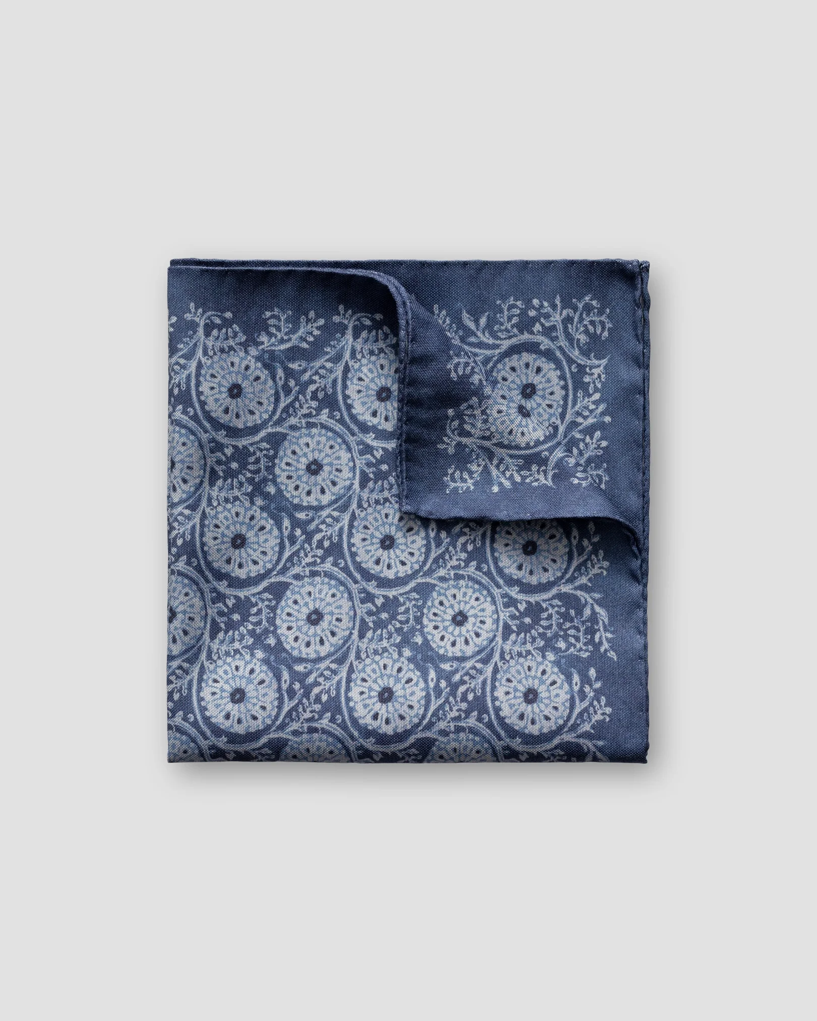 Eton - indigo floral pocket square