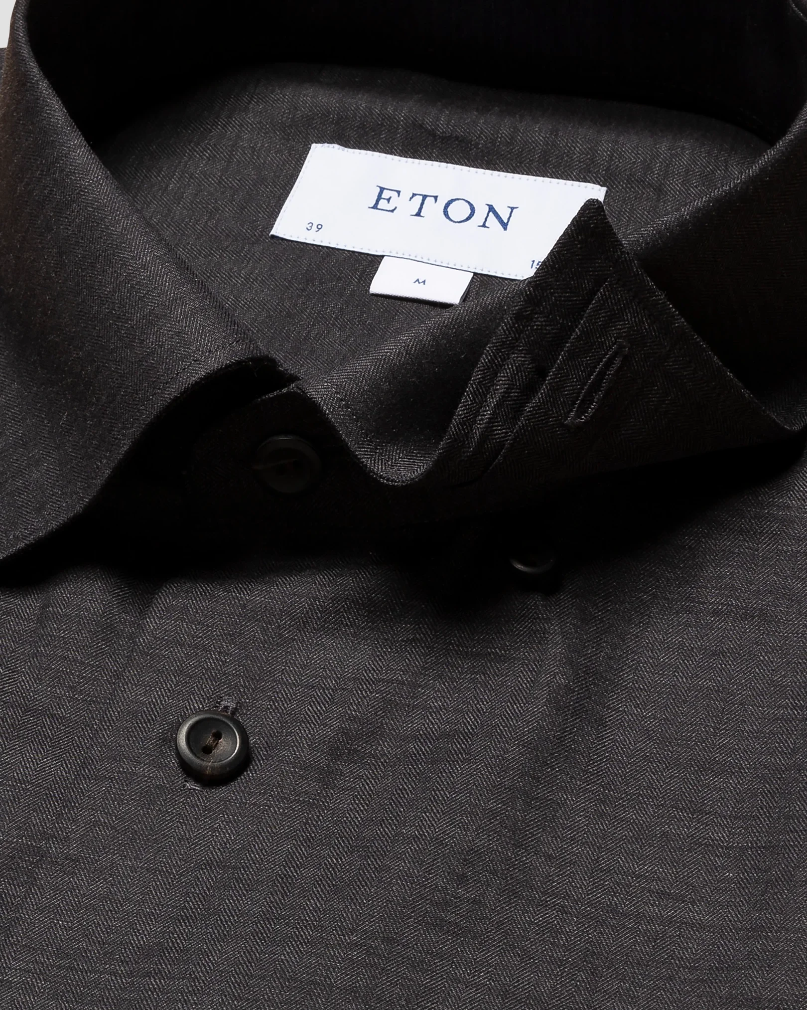 Eton - navy blue flannel shirt