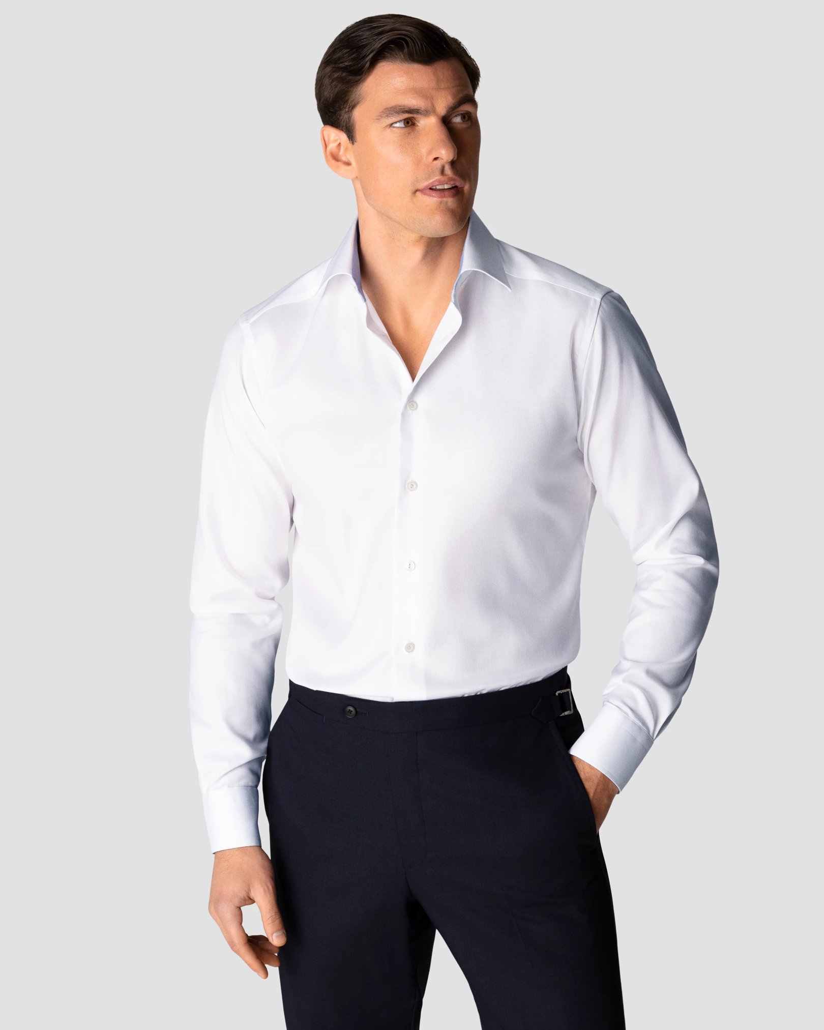Eton - white pinpoint