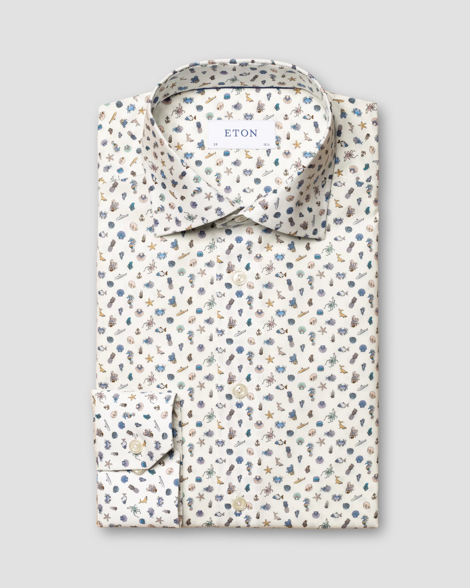 Eton - white poplin cut away single slim