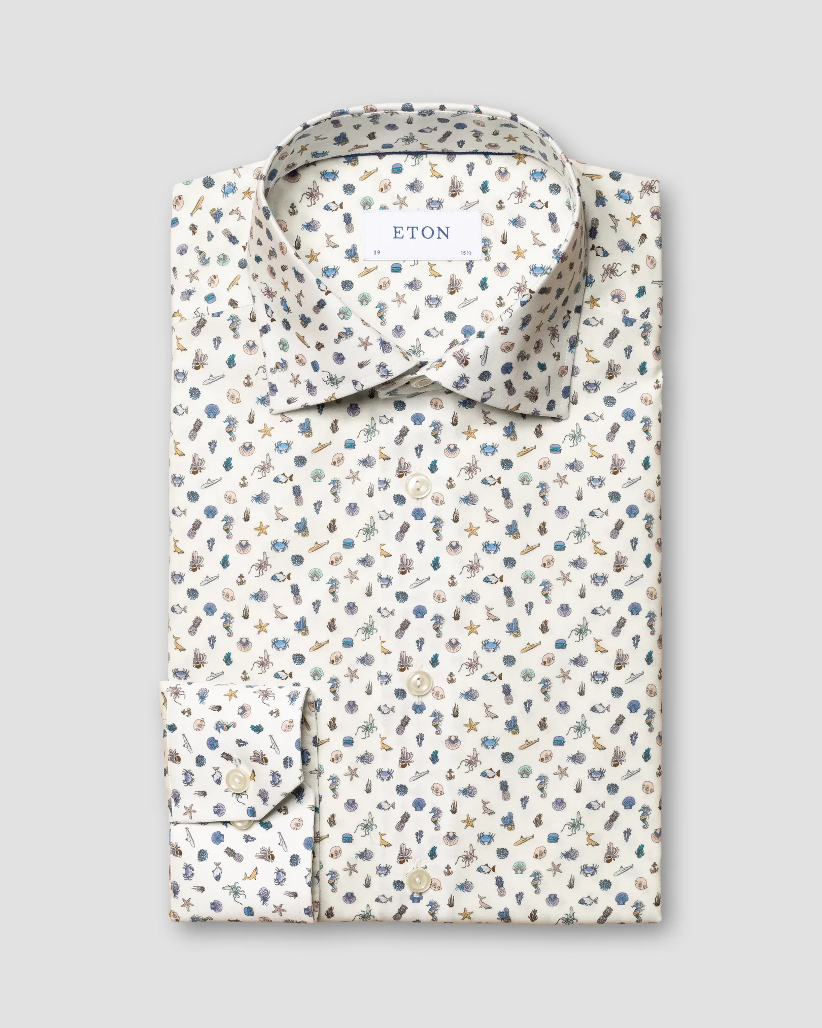Eton - white poplin cut away single slim