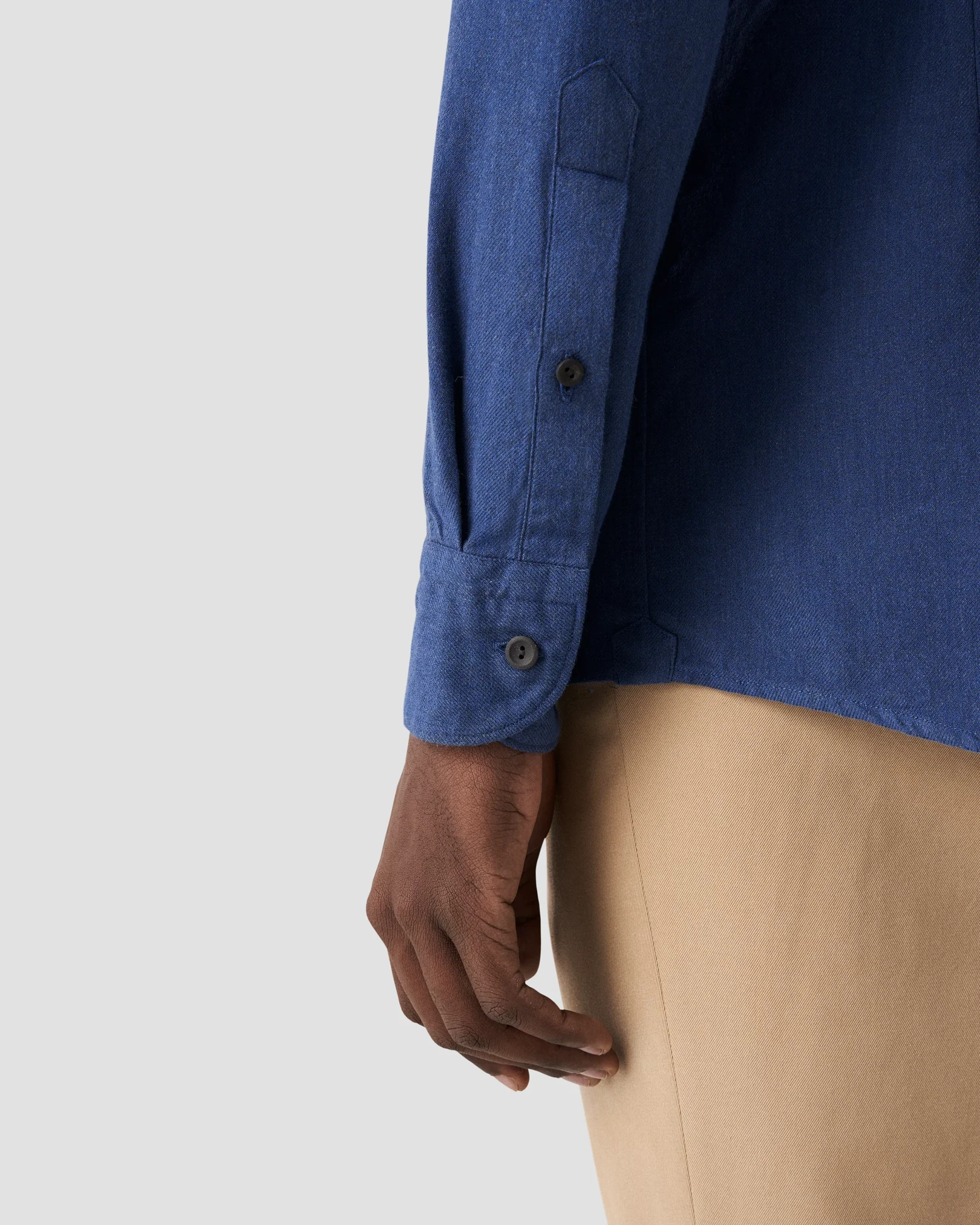 Eton - navy flanell shirt