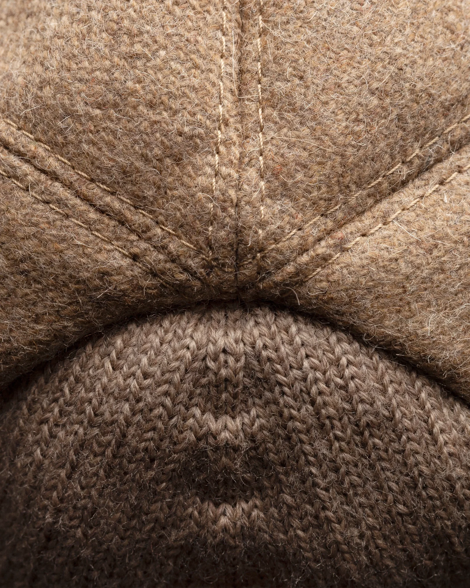 Eton - beige flannel logo baseball cap