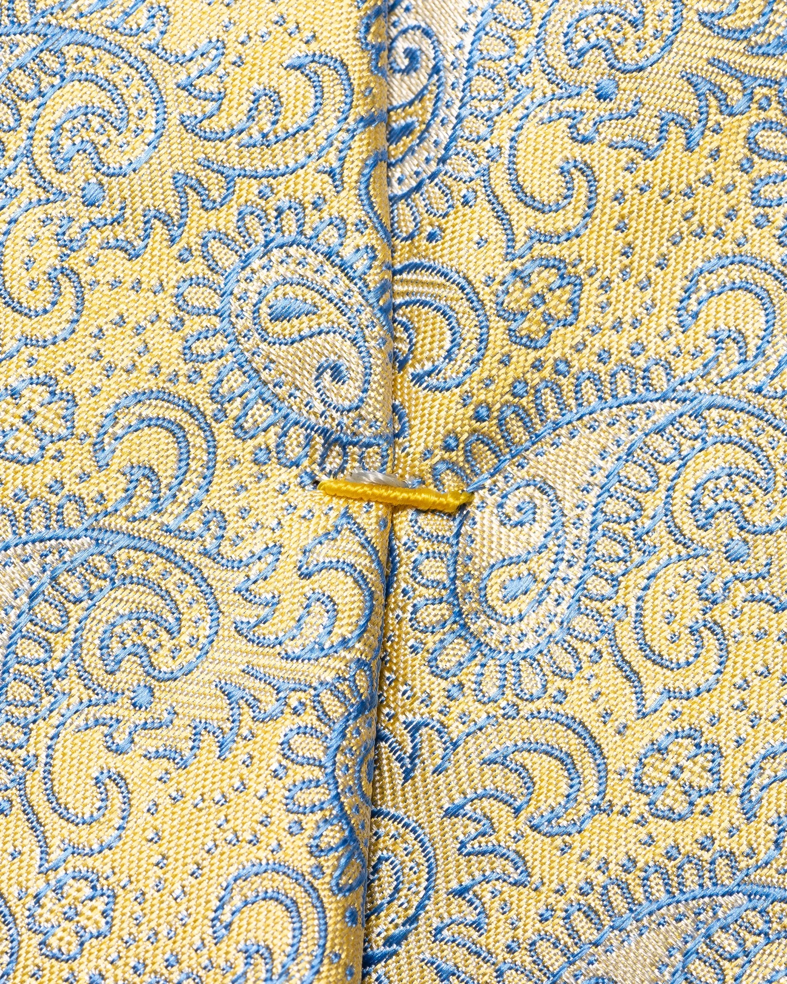 Eton - yellow pure silk tie