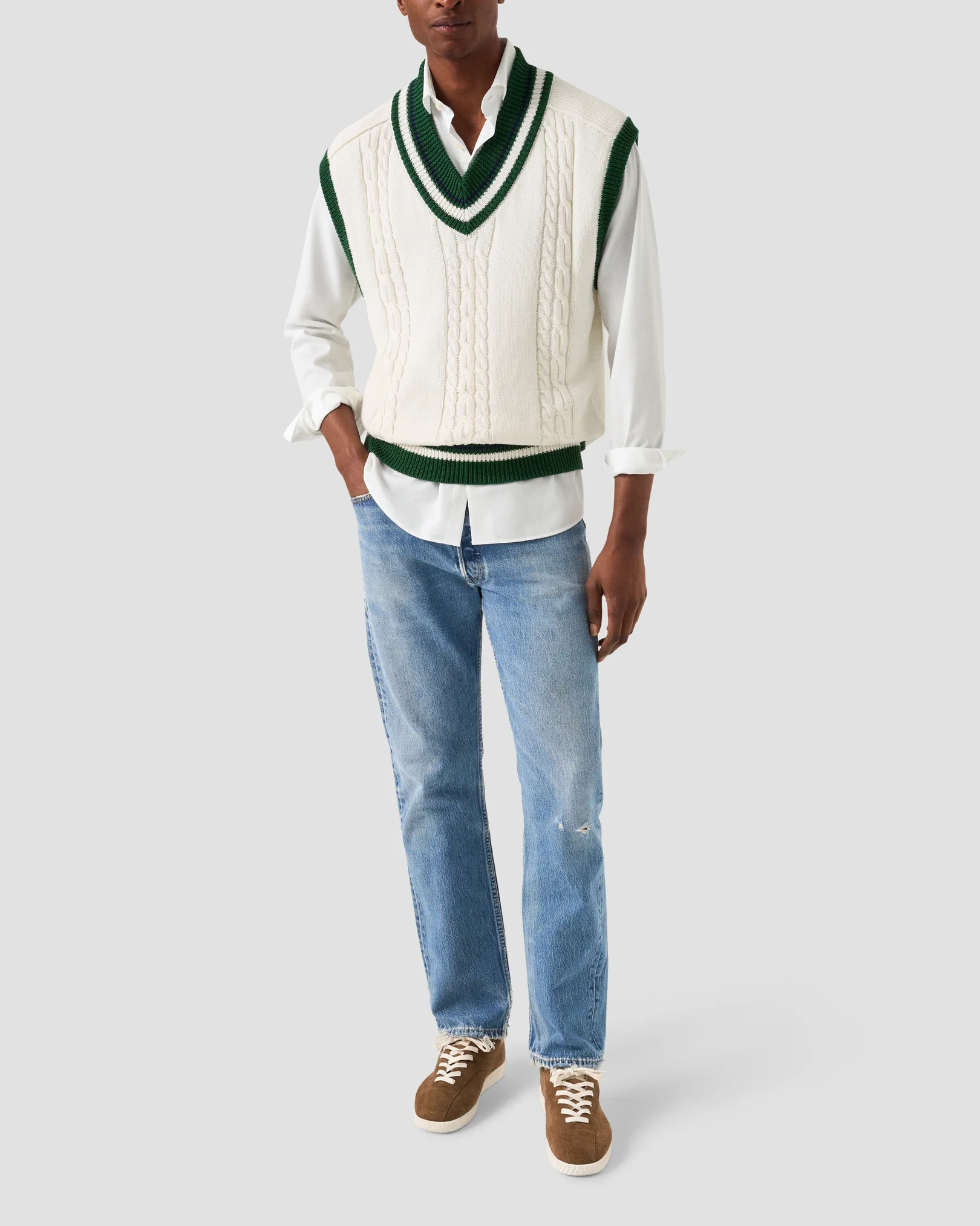 Eton - solid club collar shirt