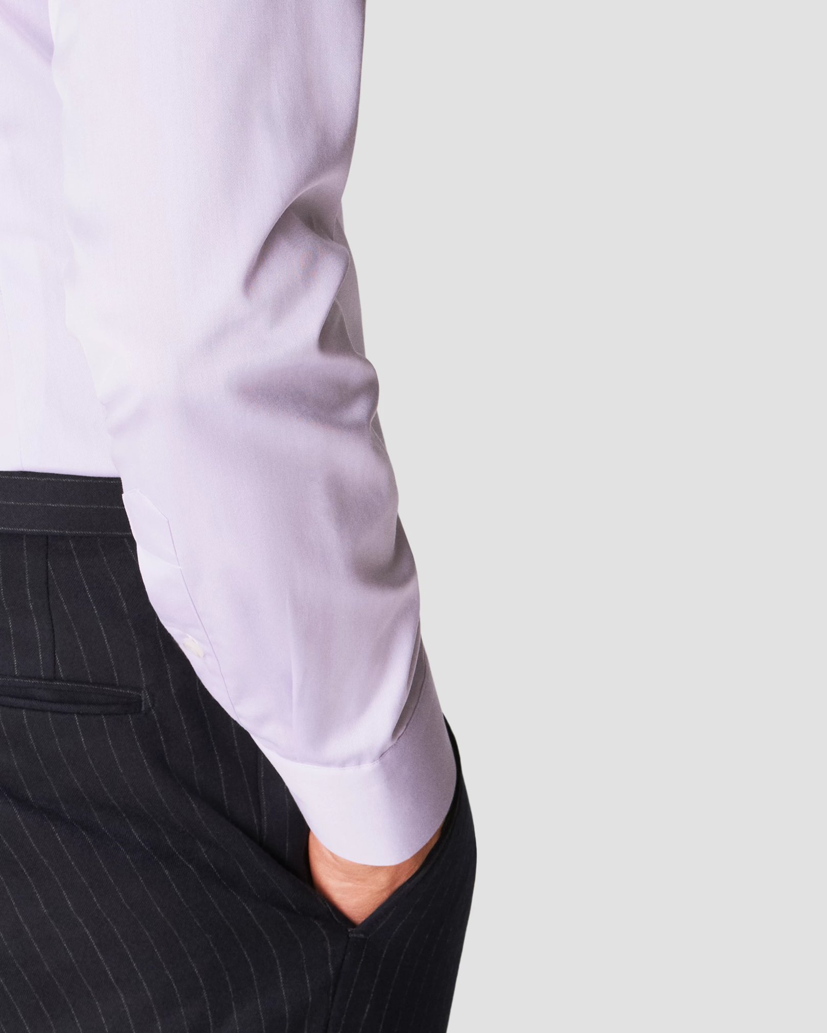 Eton - purple shirt signature twill