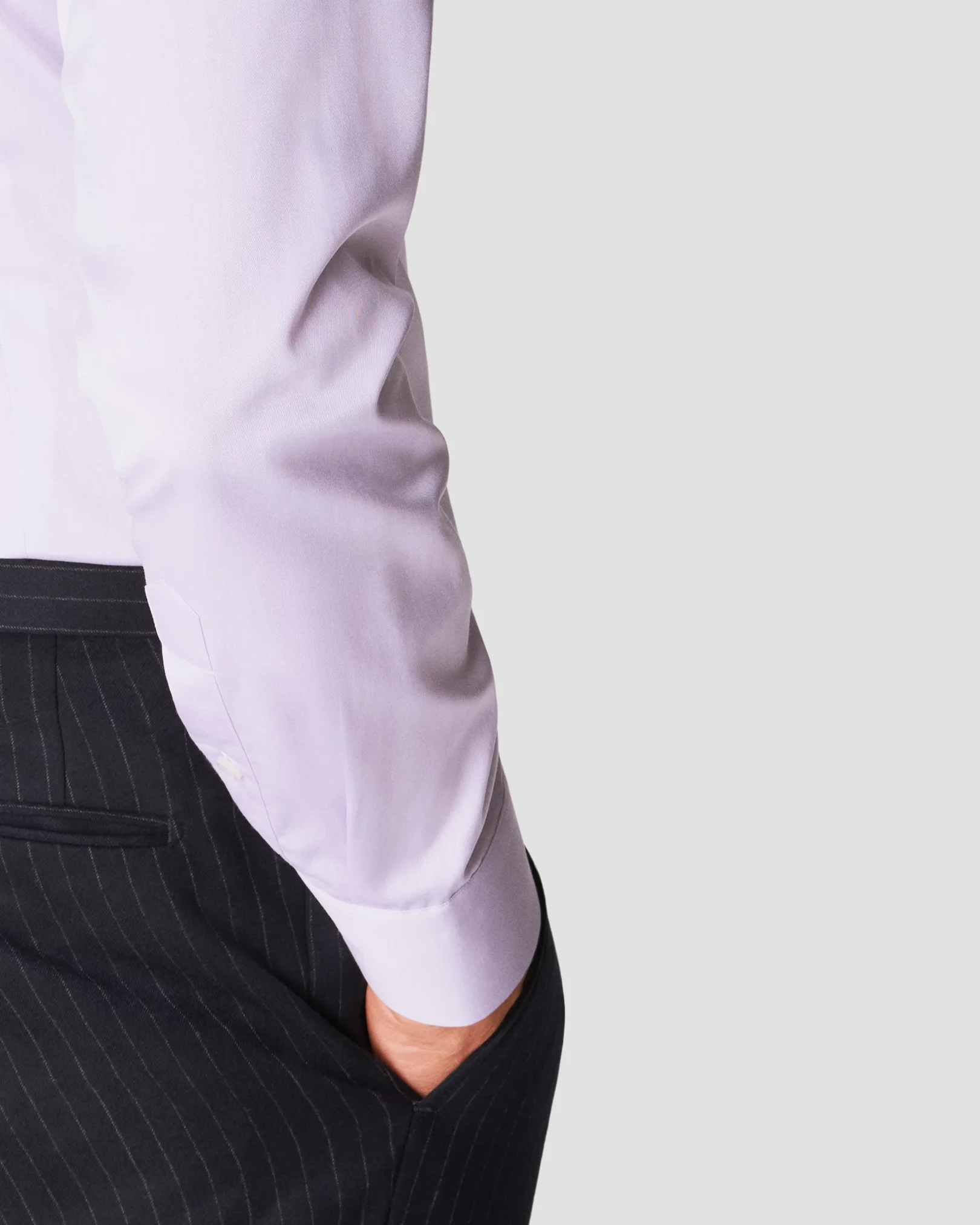 Eton - purple shirt signature twill