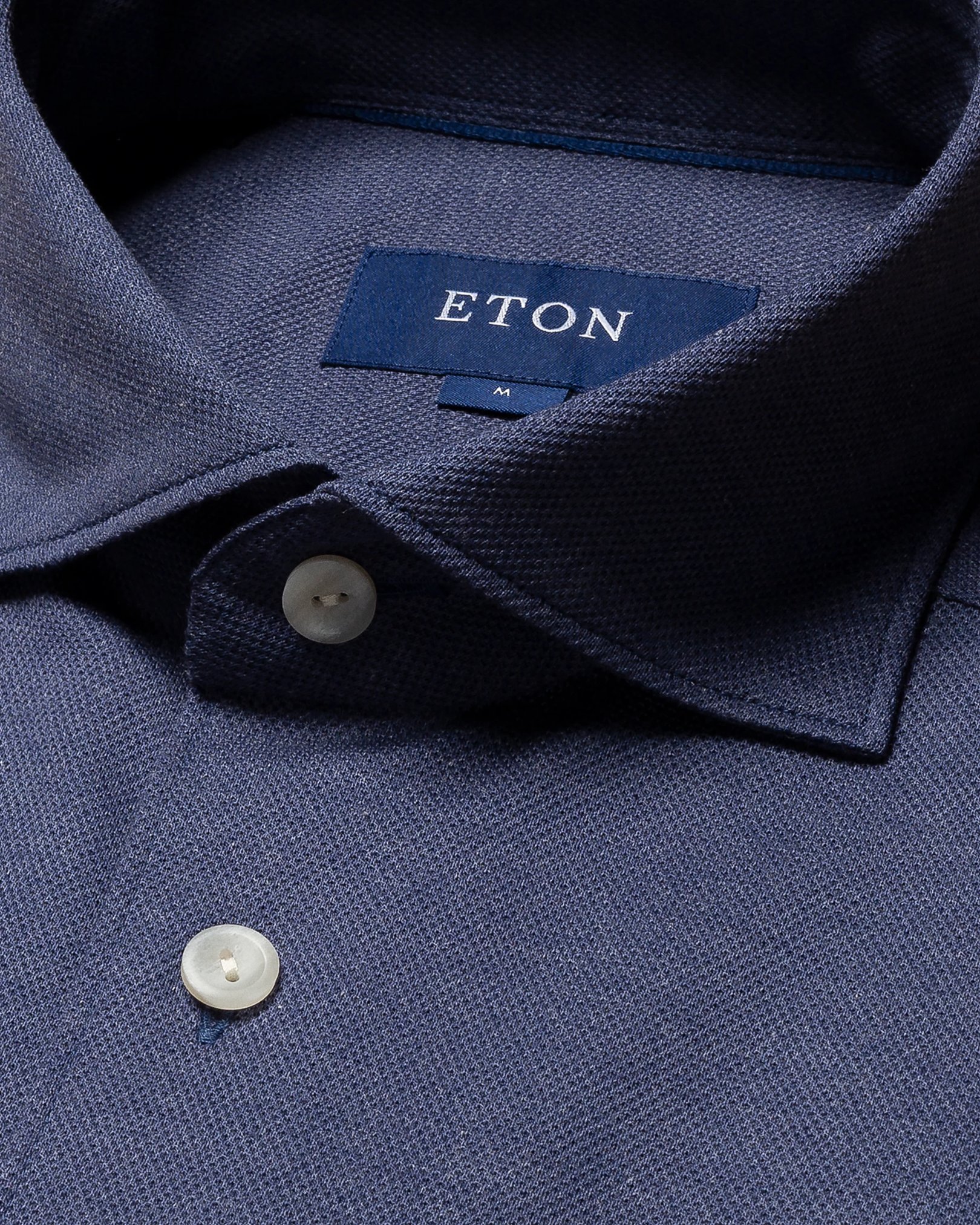 Eton - dark blue pique wide spread