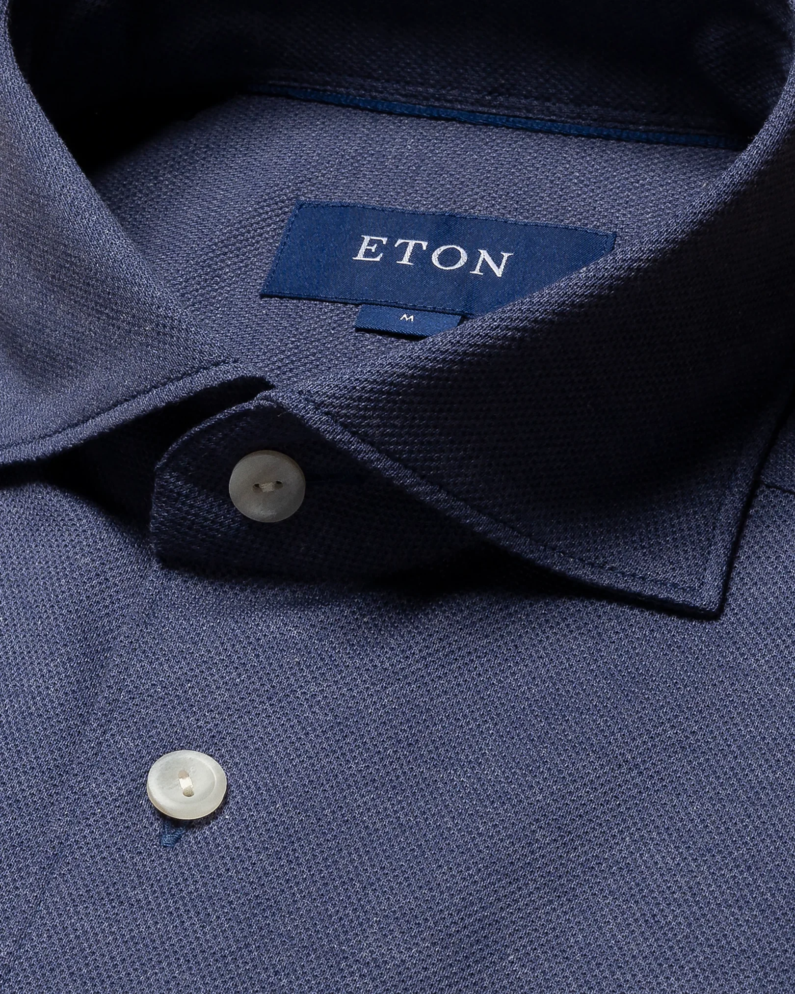 Eton - dark blue pique wide spread