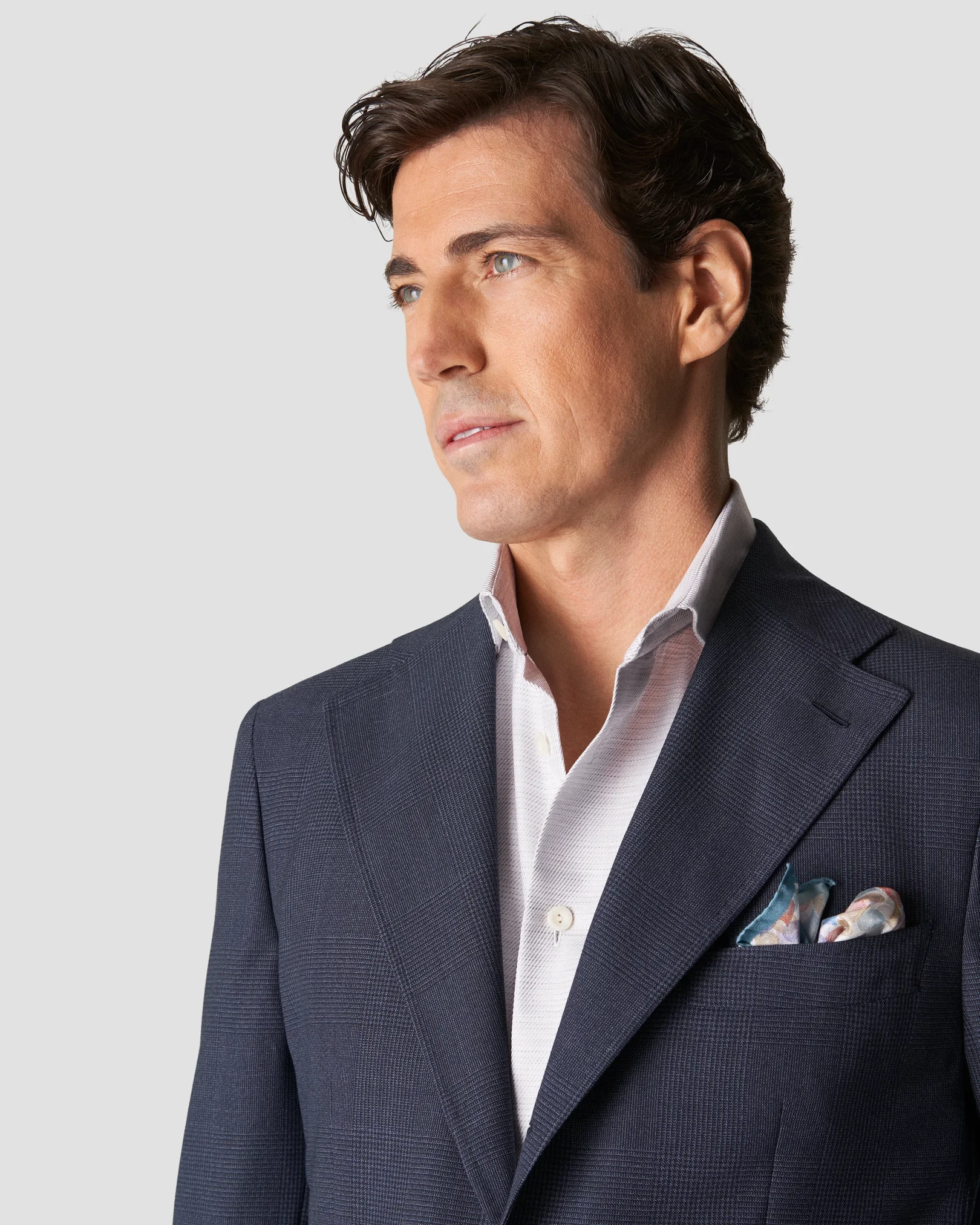 Eton - light grey fine twill