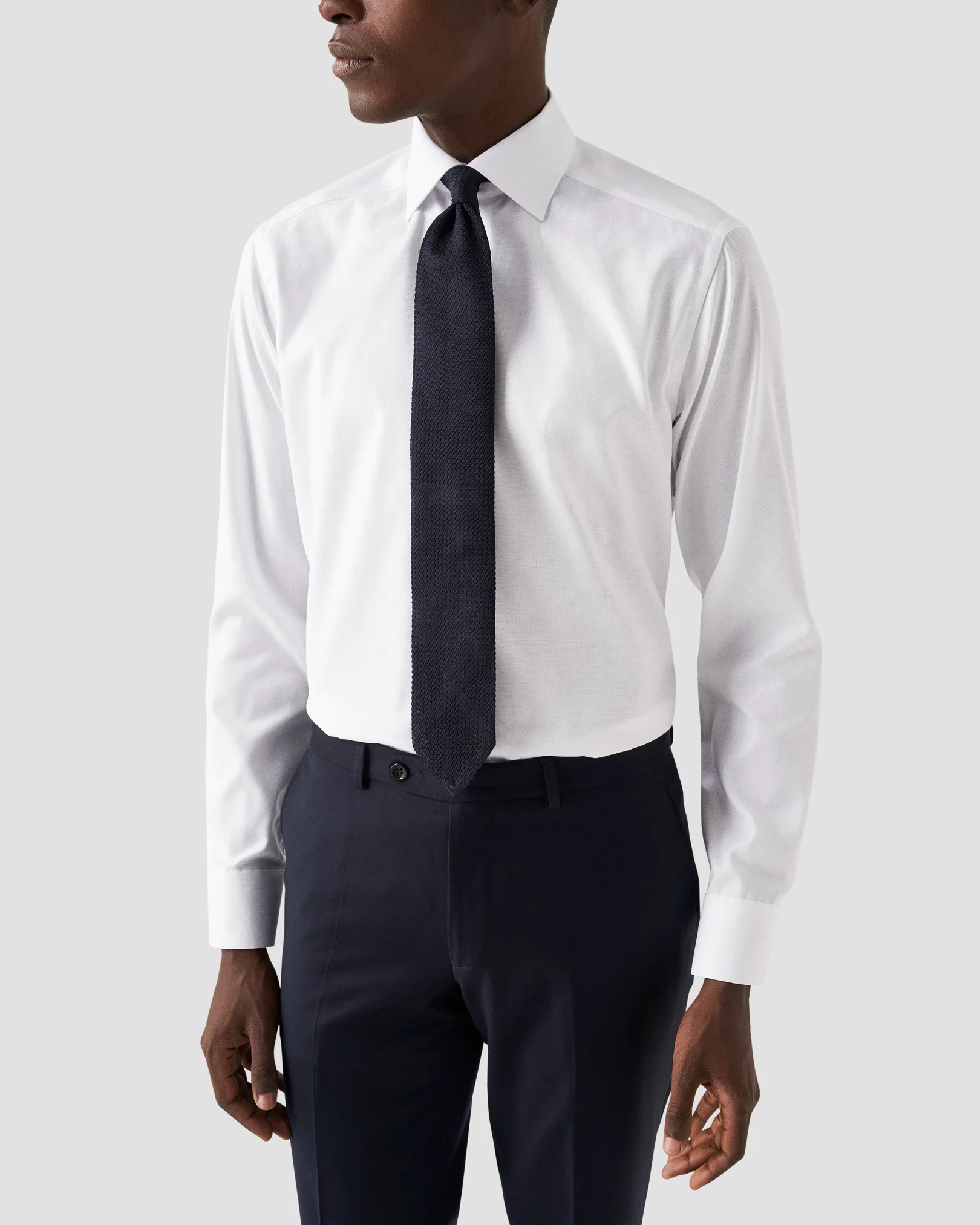 Eton - white royal dobby cut away