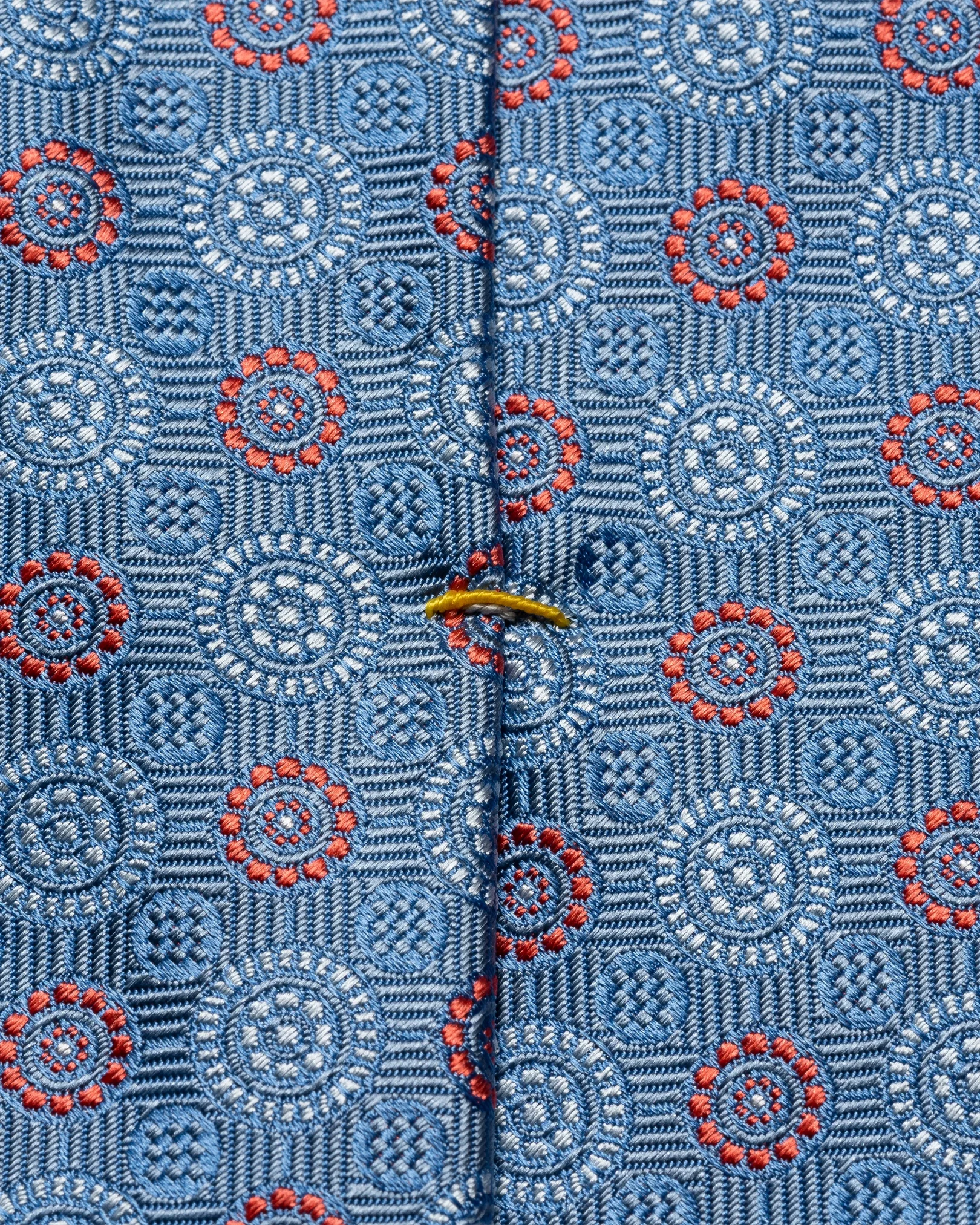 Eton - mid blue jacquard tie