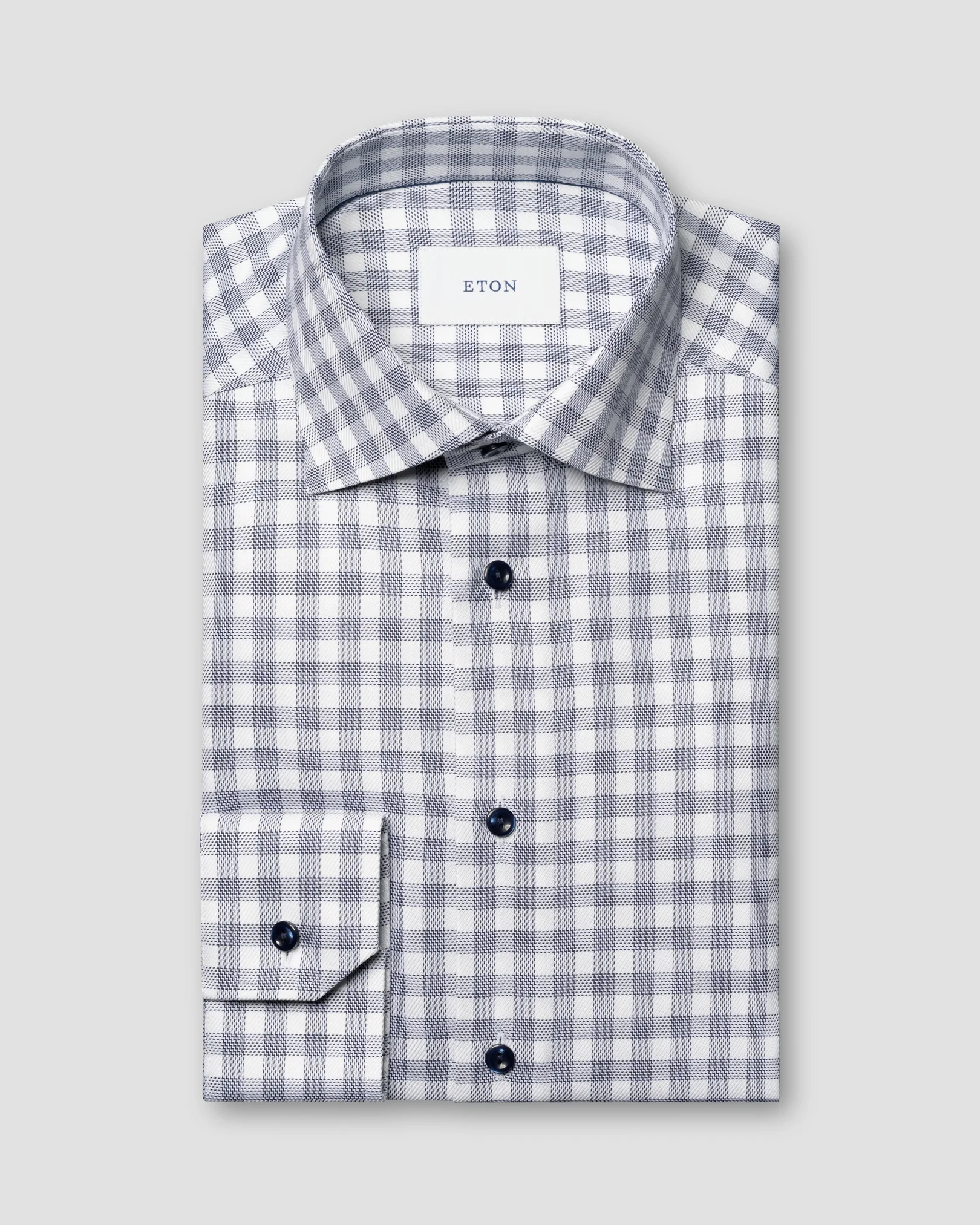 Eton - Kariertes Signature-Twill-Hemd
