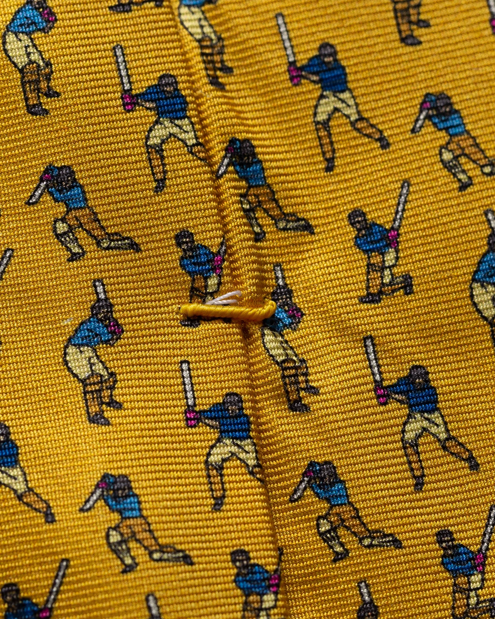 Eton - yellow cricket tie
