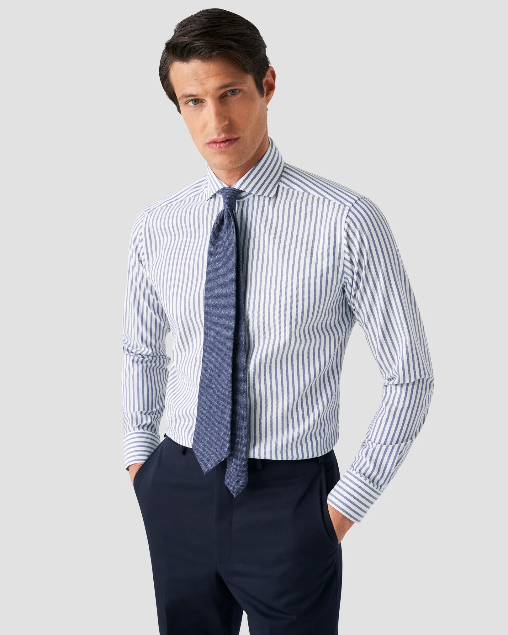 Eton - mid blue oxford