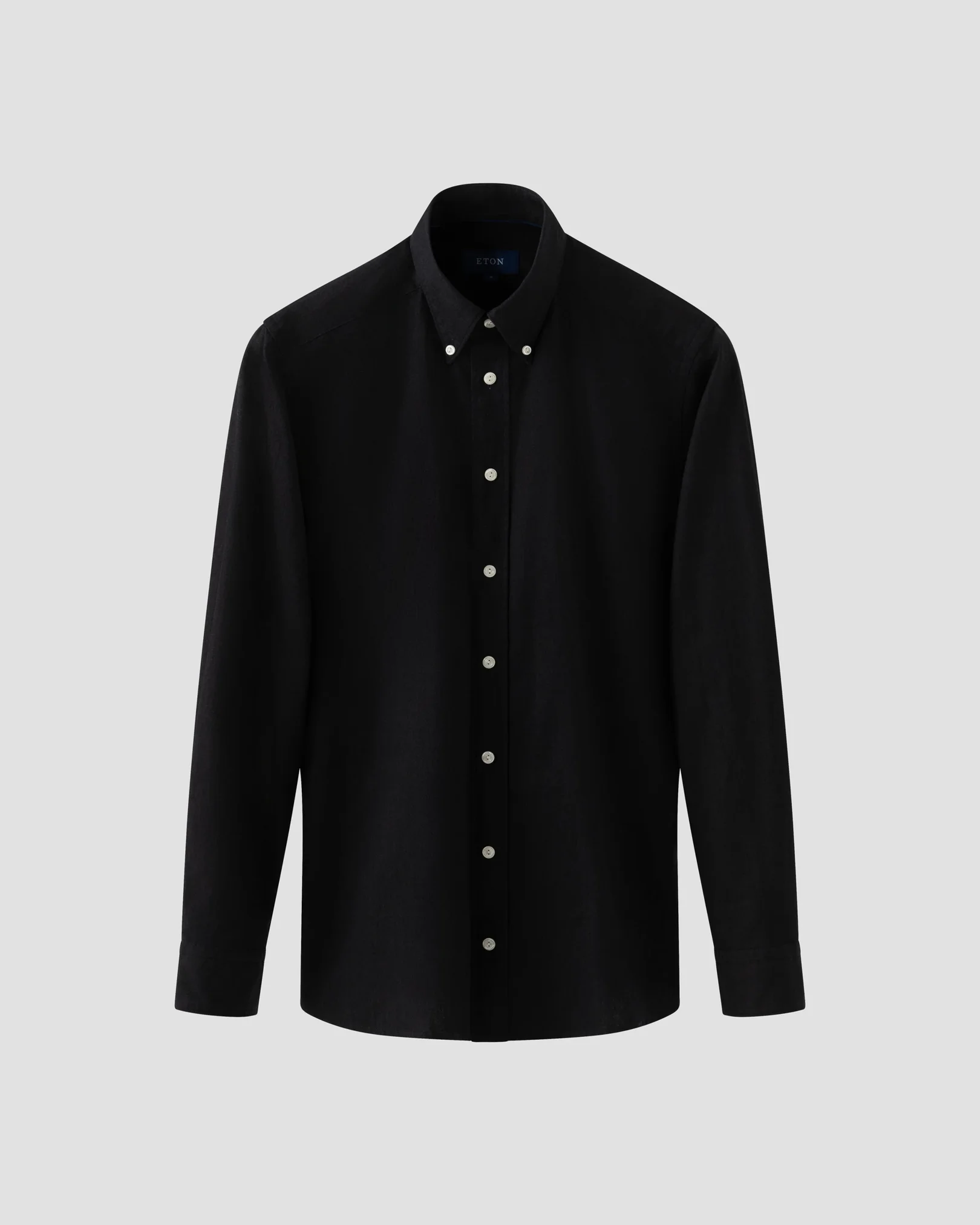 Eton - navy blue denim button down rounded single slim fit