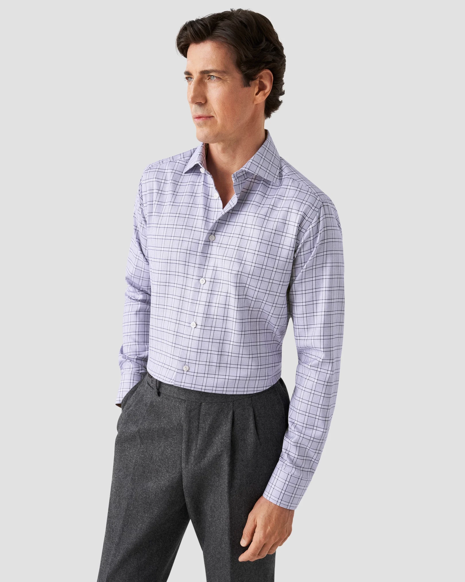 Eton - mid purple twill