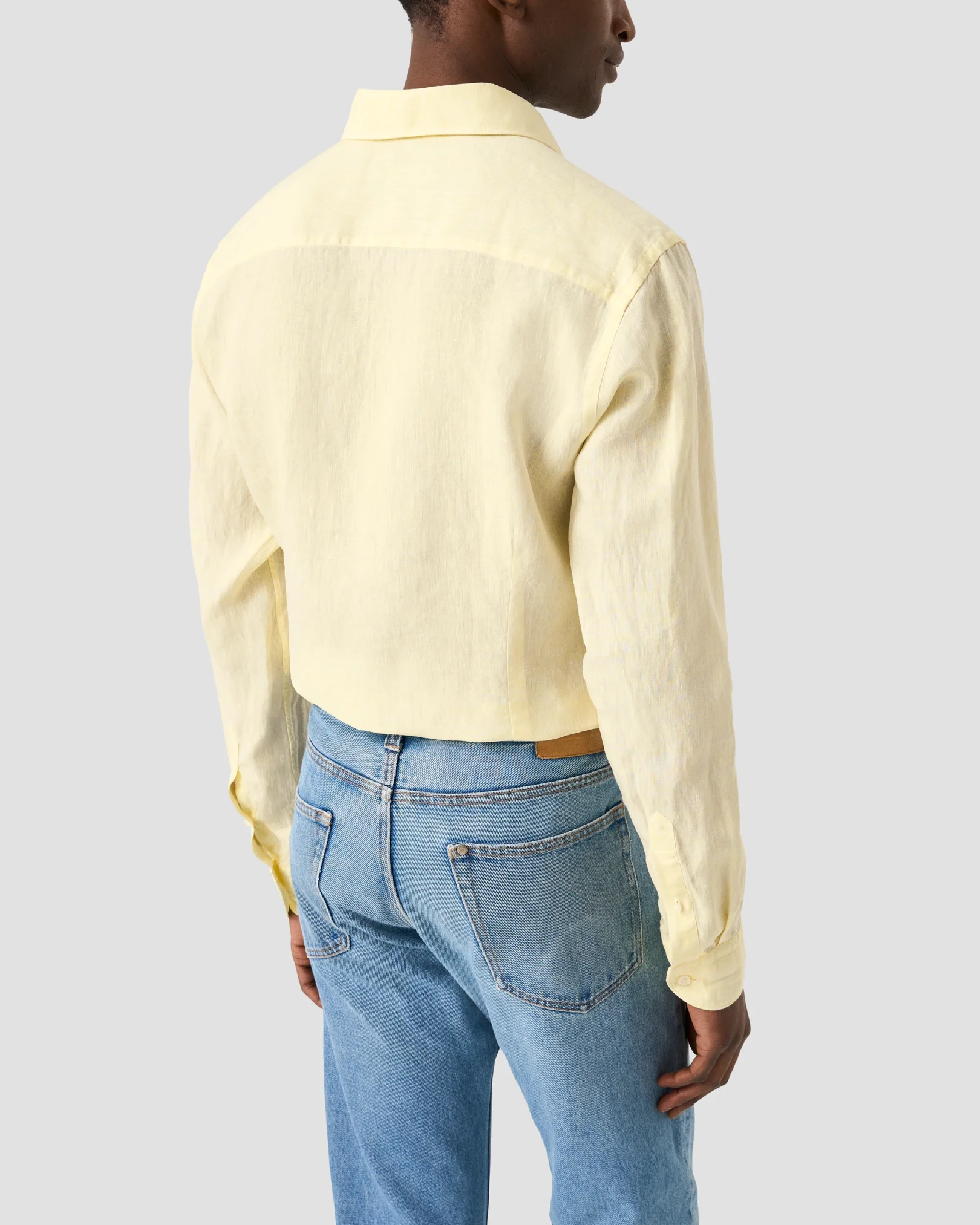 Eton - yellow linen wide spread