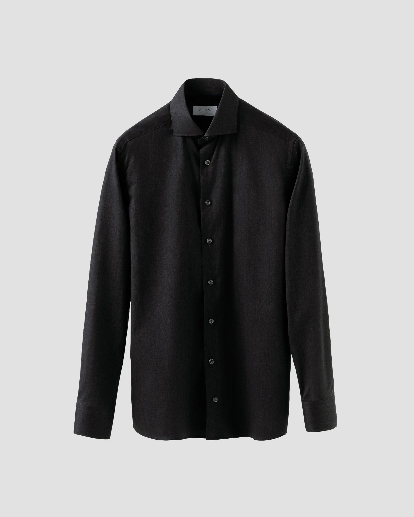 Eton - dark grey flanell widespread collar