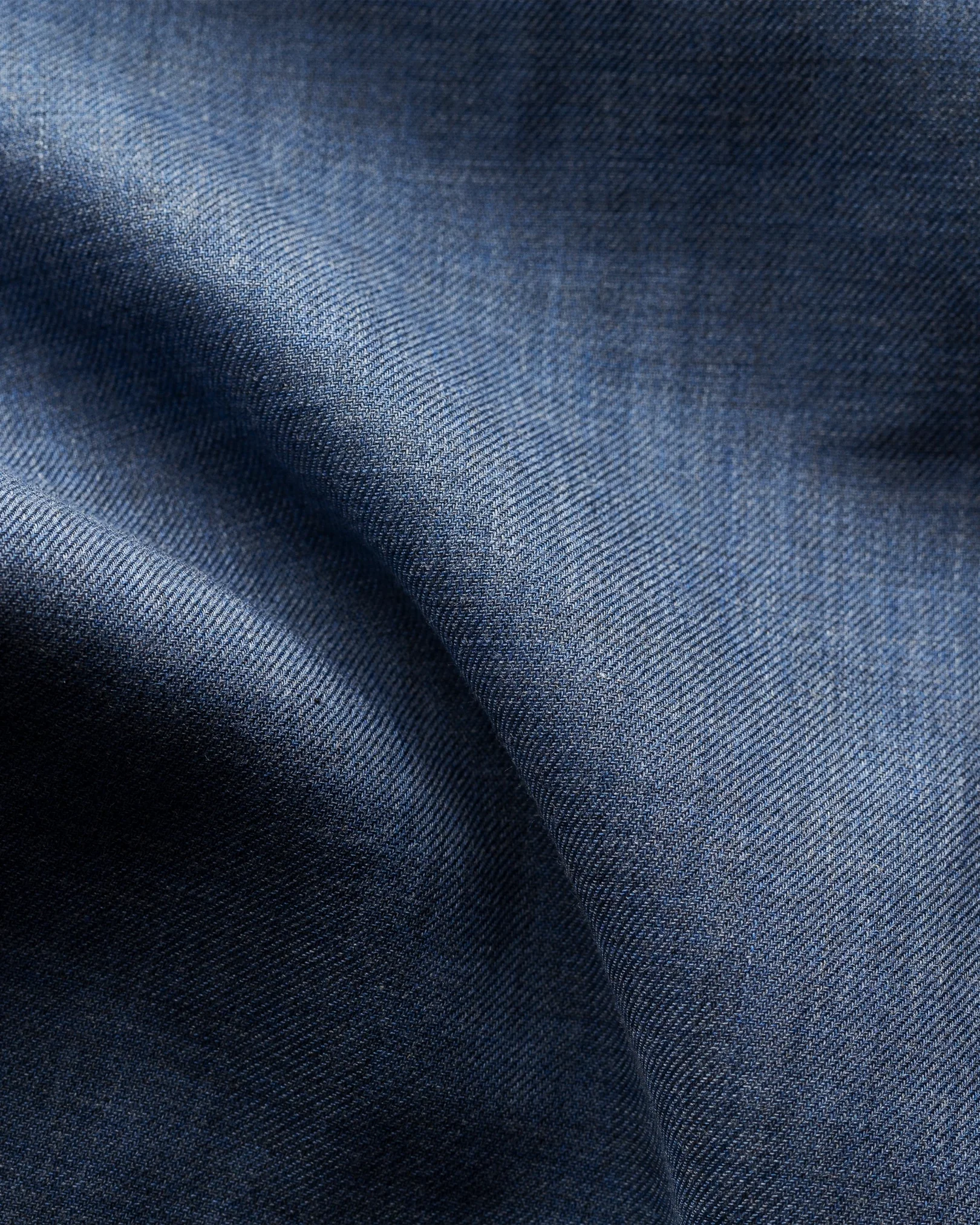 Eton - navy crease resistant flannel