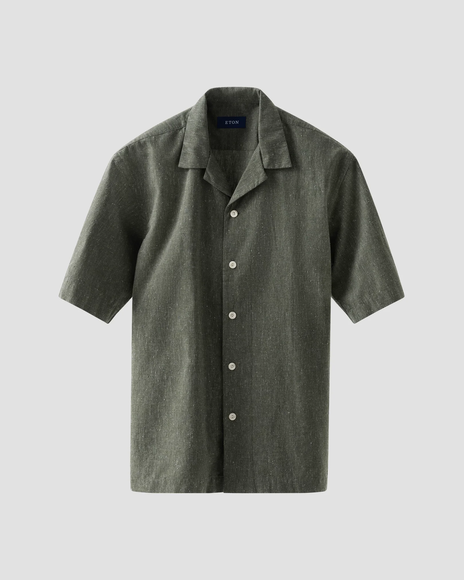 Eton - Dark green Recycled Cotton Resort Shirt