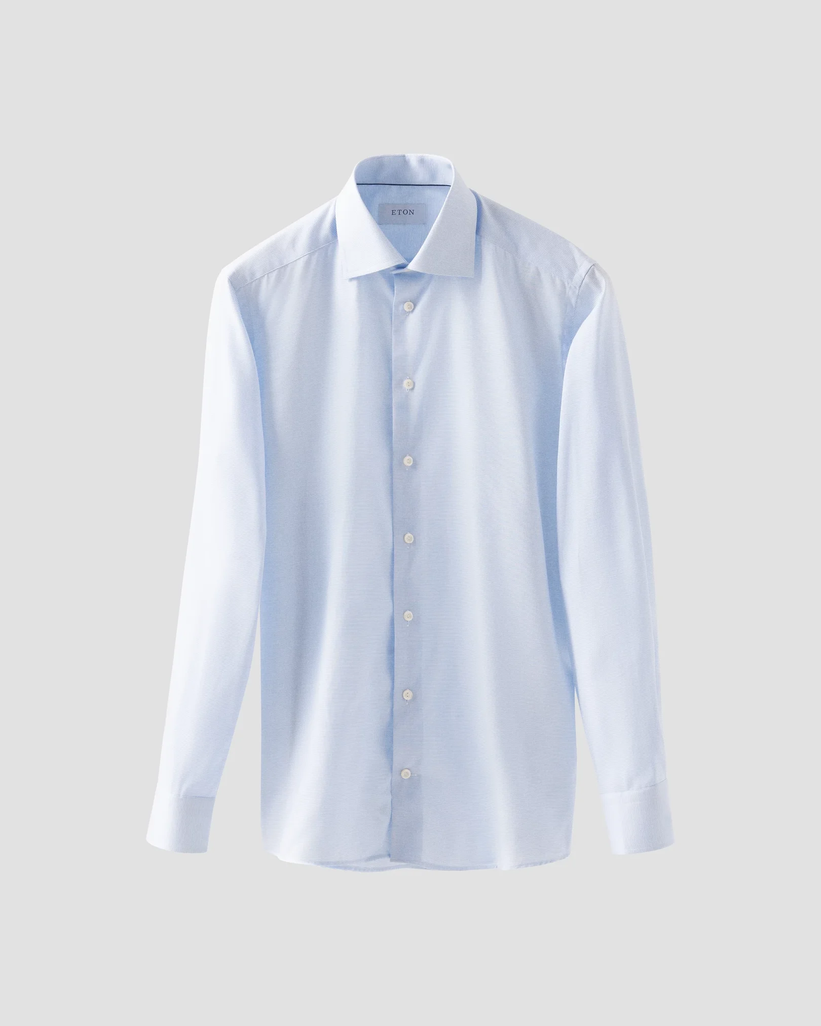 Eton - light blue solid twill shirt