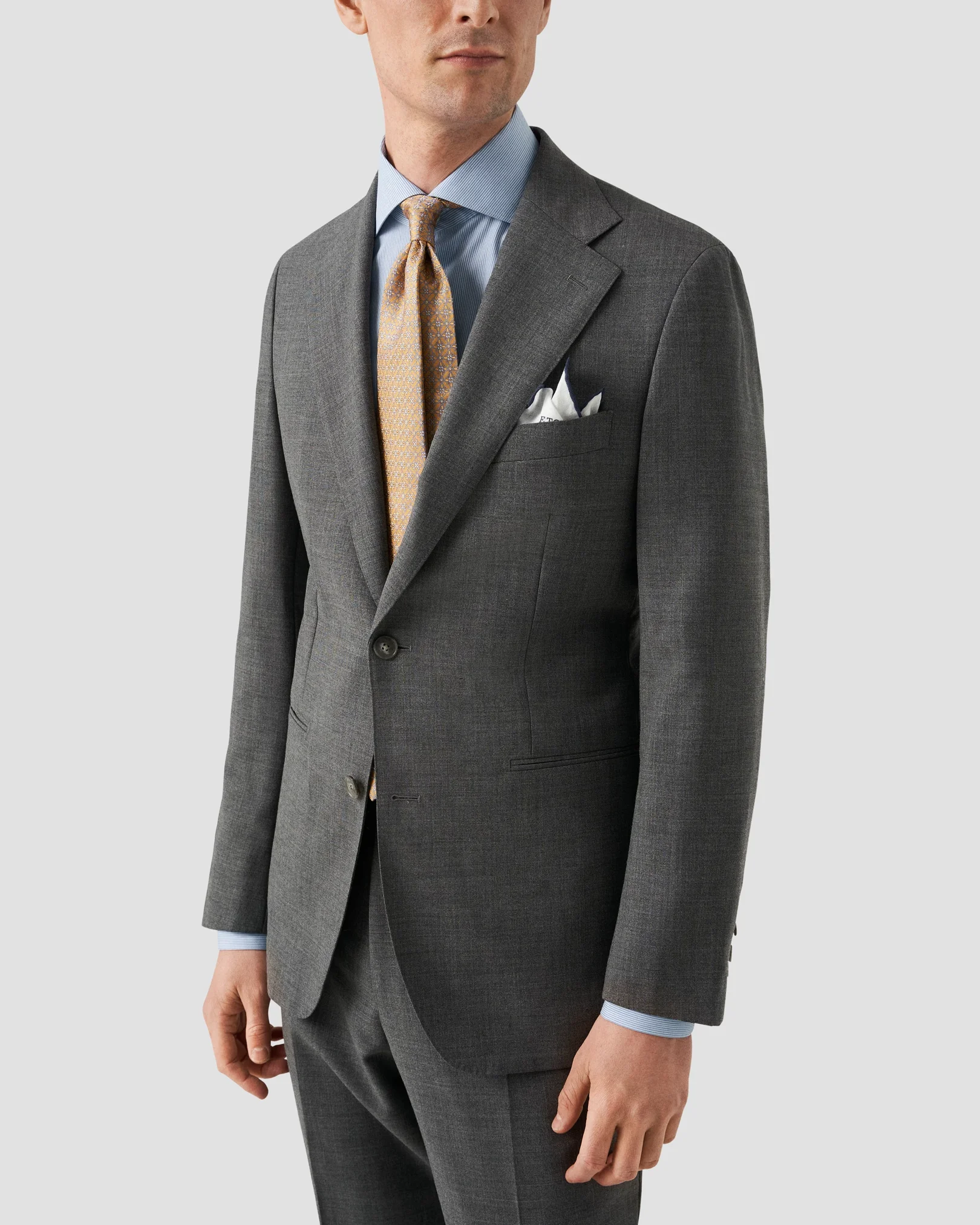 Eton - striped fine twill shirt