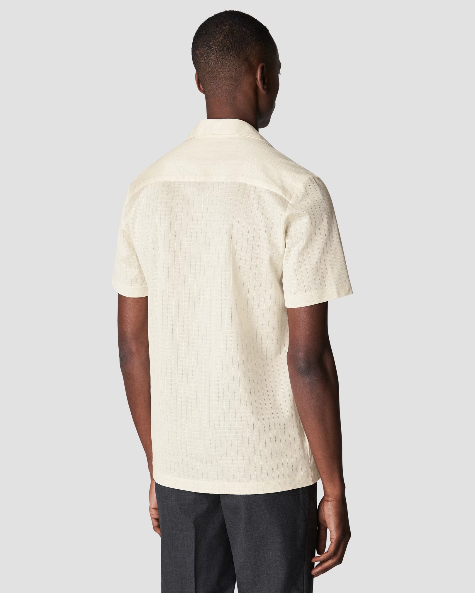 Eton - white jacquard knit