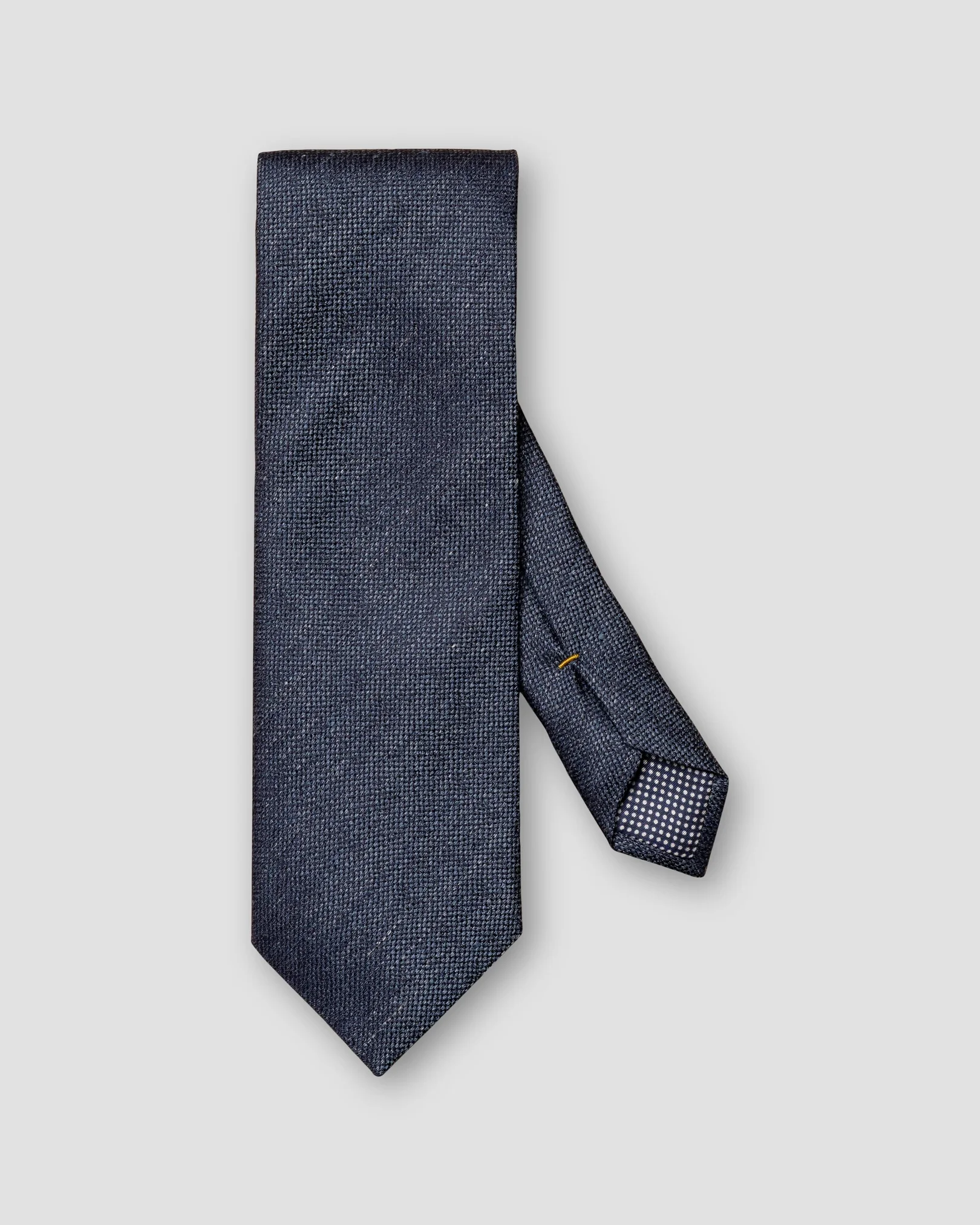 Eton - dark blue silk linen tie
