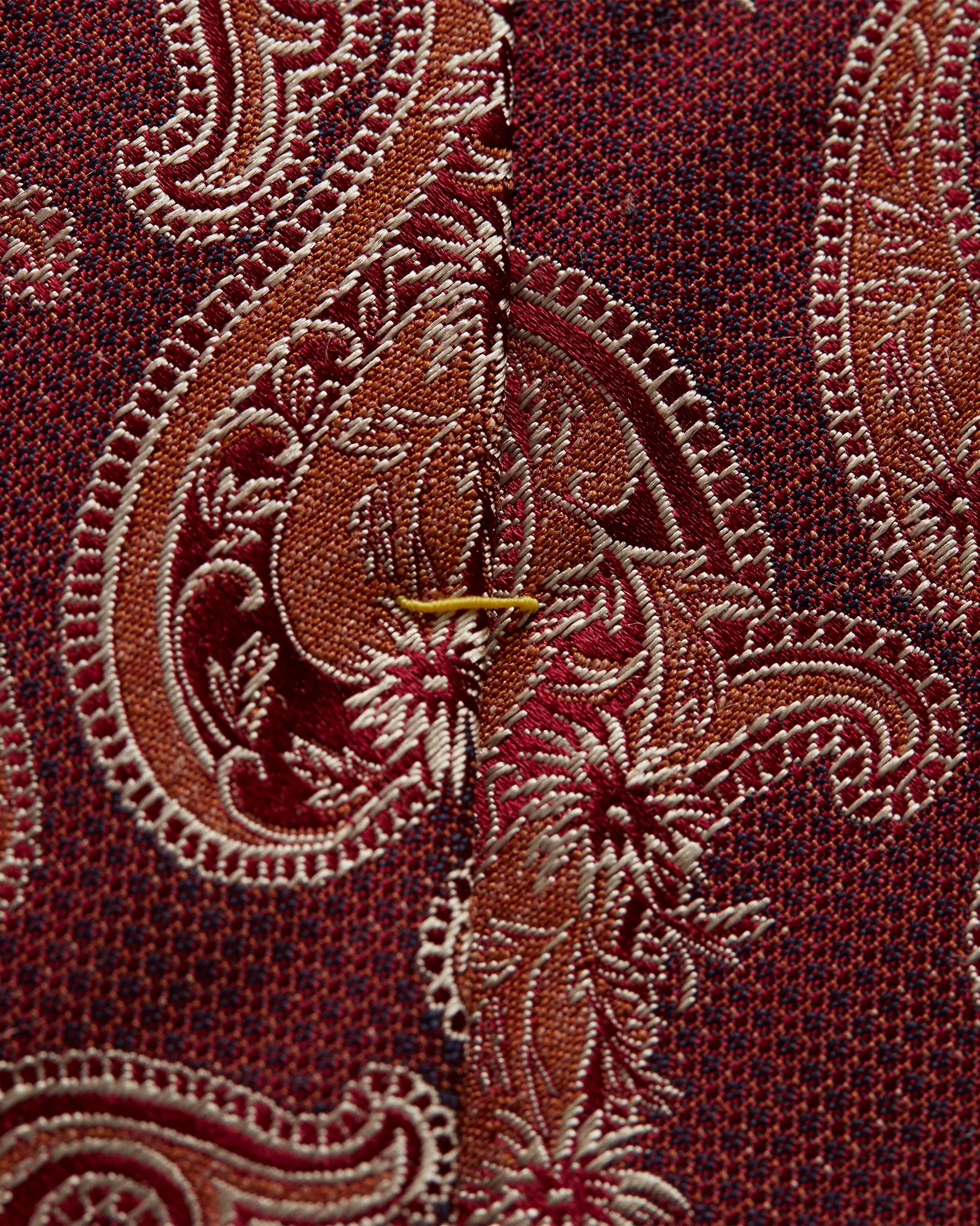 Eton - dark red paisley tie