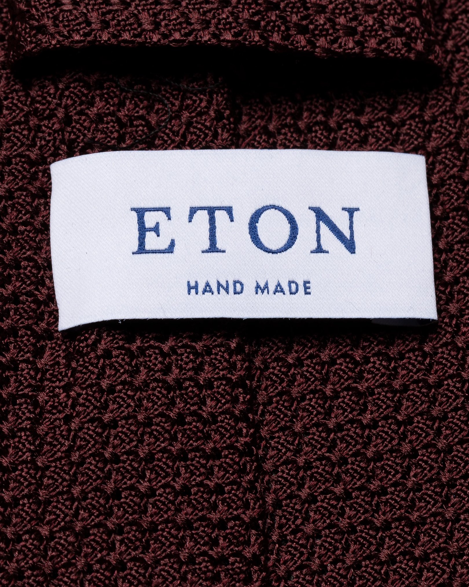 Eton - burgundy grenadine tie solid