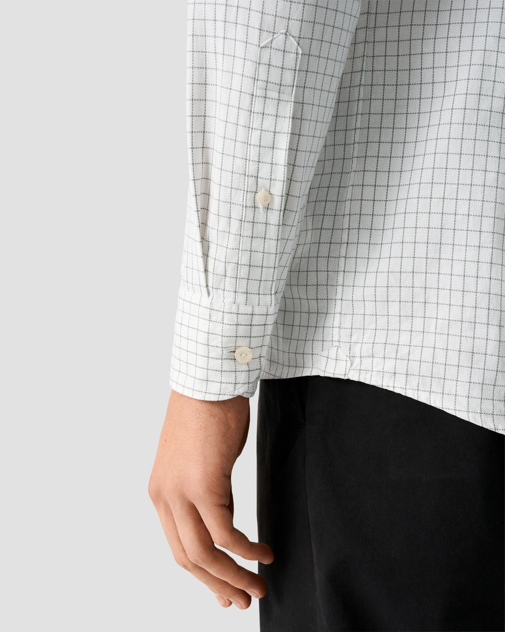 Eton - check royal oxford shirt