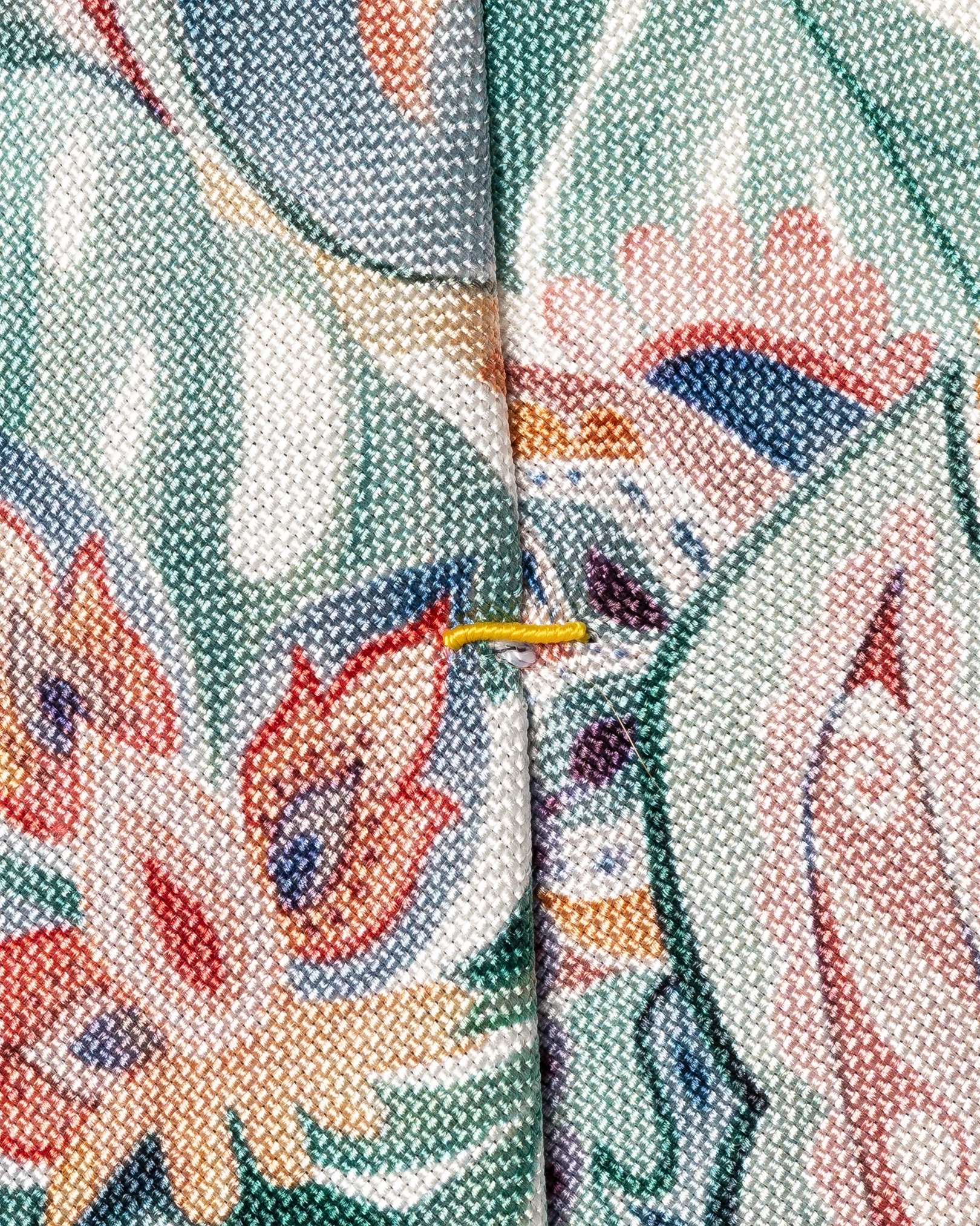 Eton - multi floral print silk tie