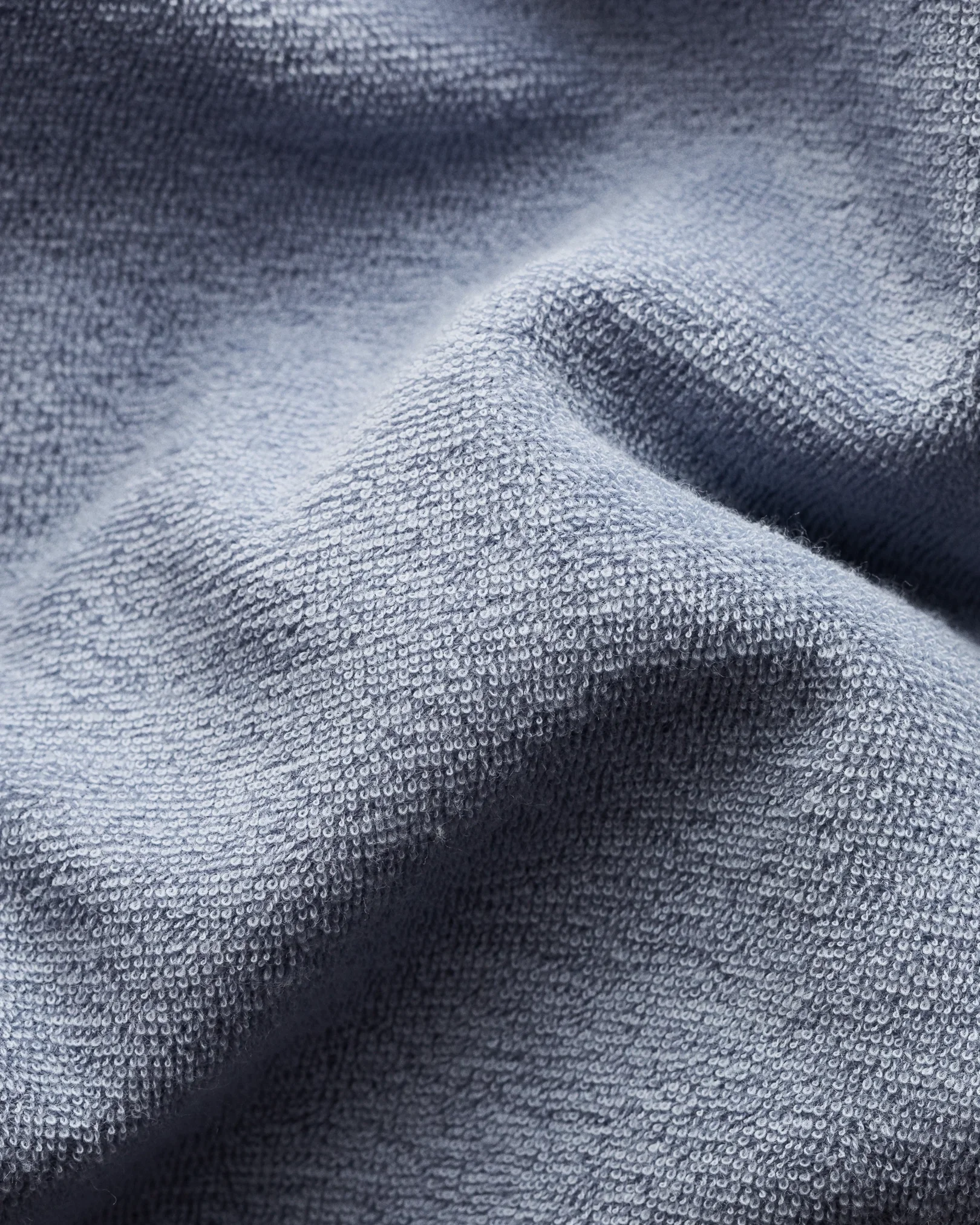Eton - light grey jerseyterryfrotte open collar short terry slim jersey