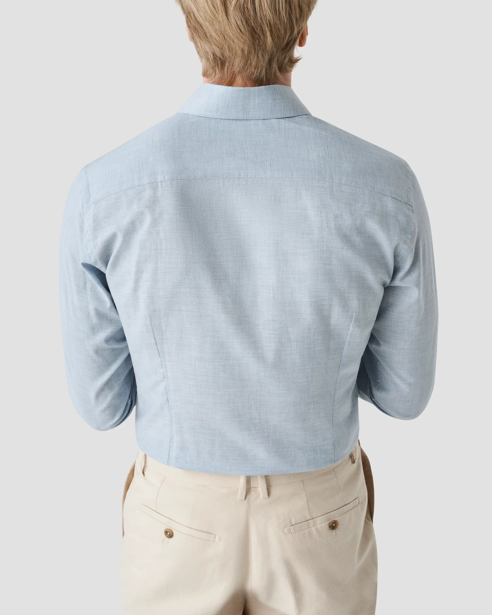 Eton - light blue flanell wide spread