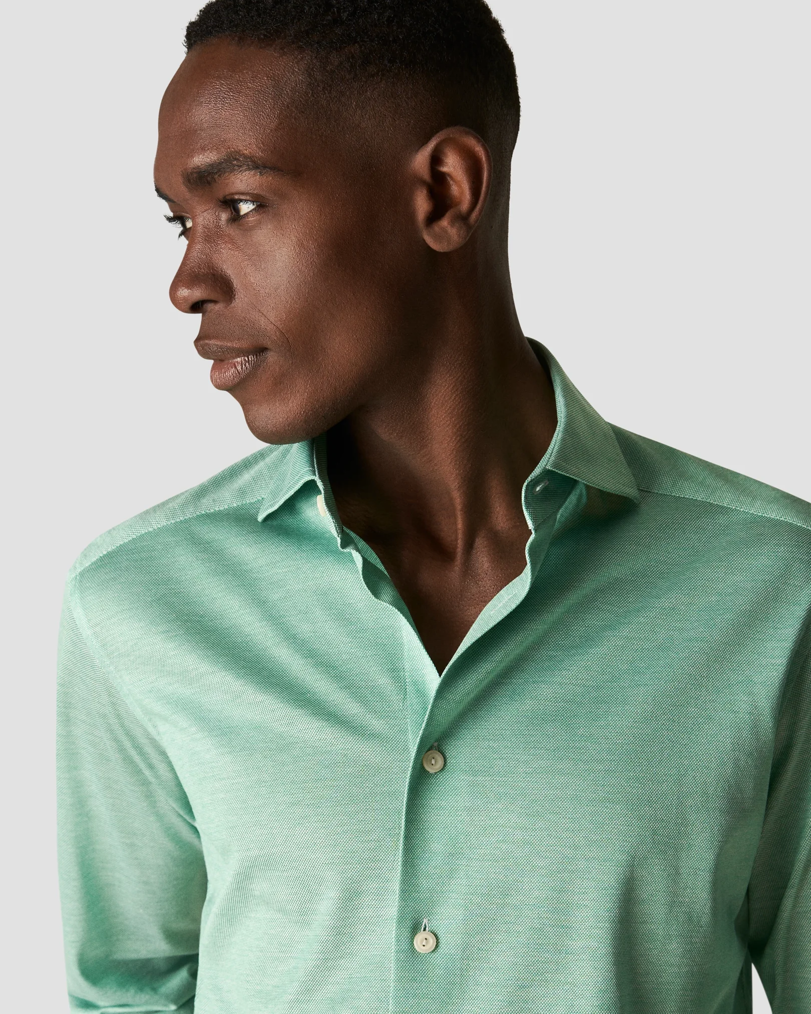 Eton - light green oxford pique