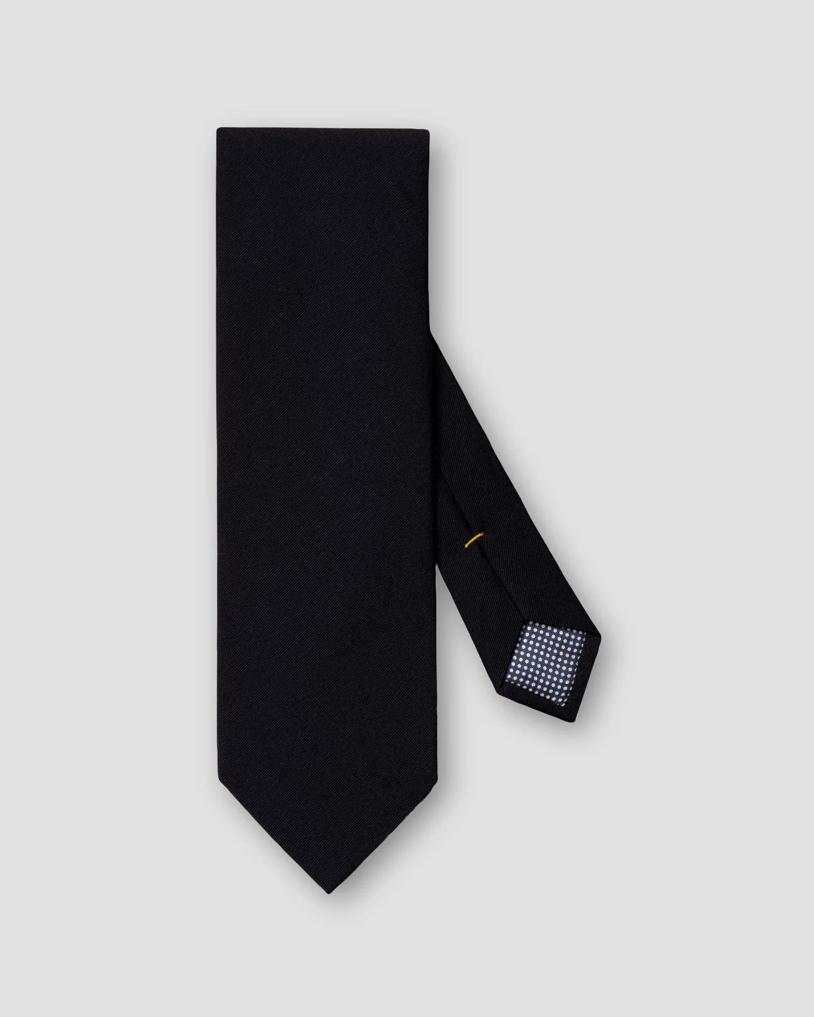 Eton - navy blue wool cotton tie