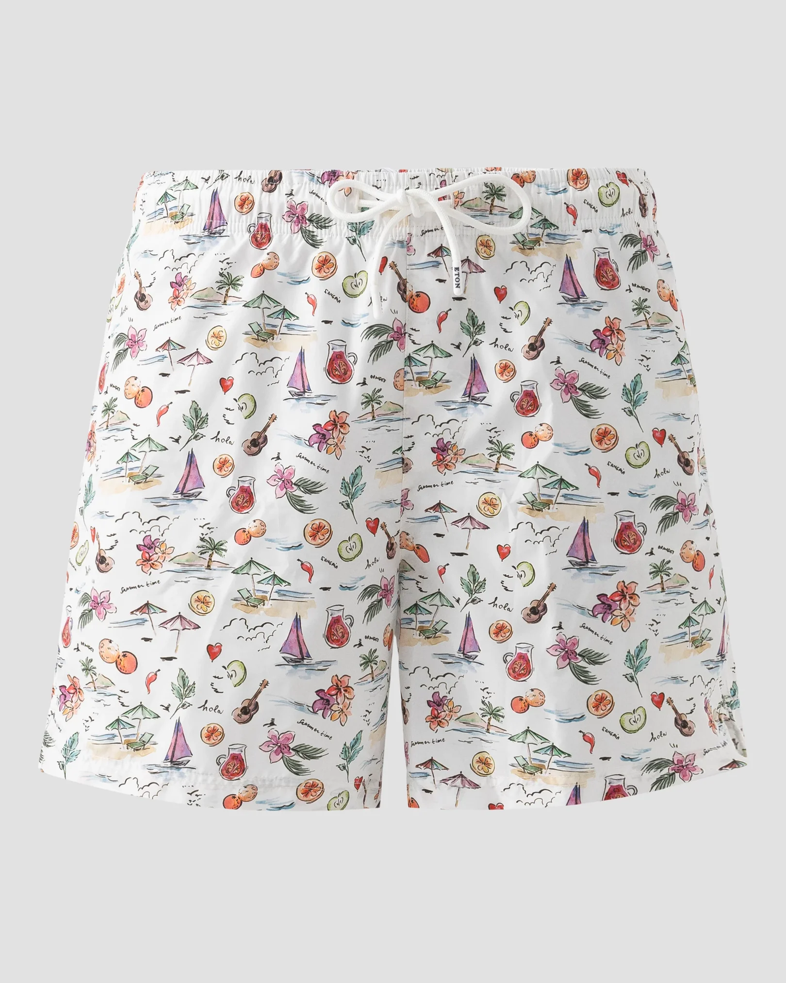 Eton - Motif Print Swim Shorts