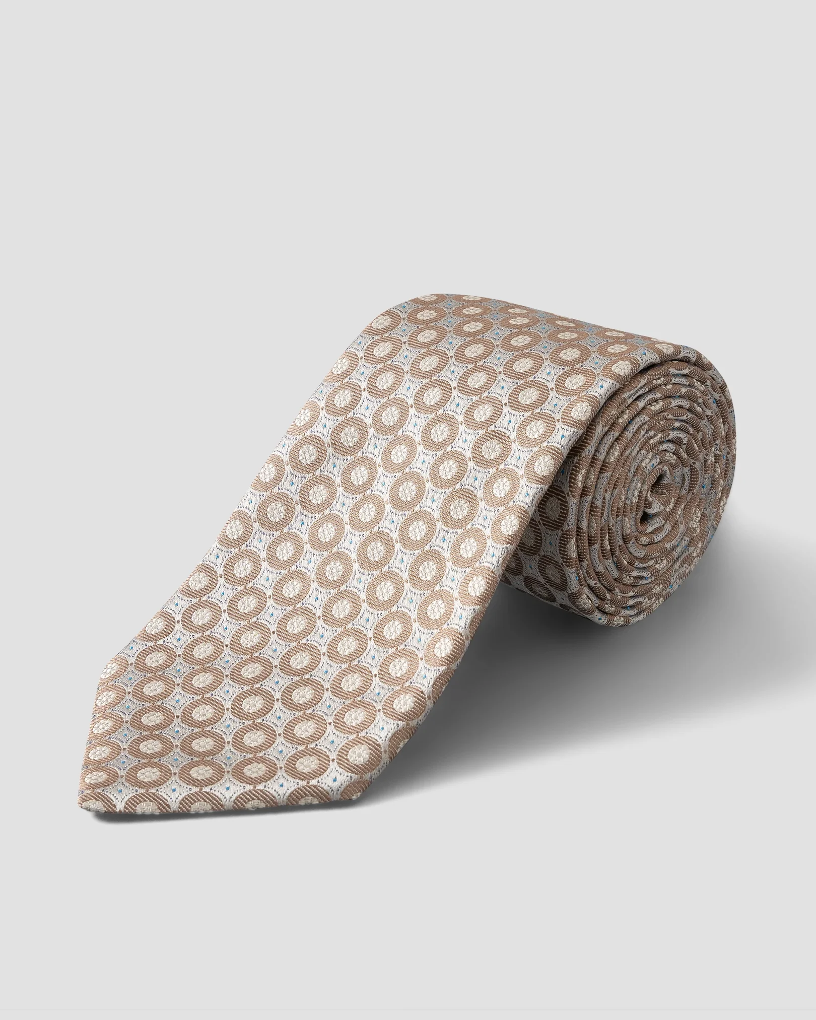 Eton - beige pure silk tie